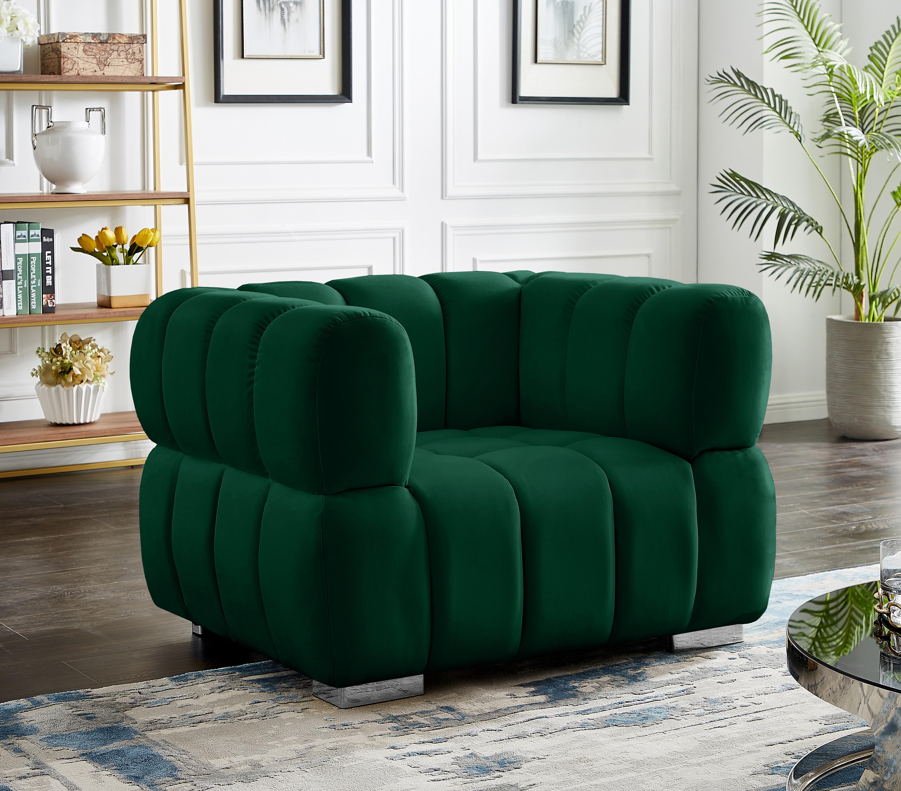 Gwen Green Velvet Chair - Luxury Home Furniture (MI)