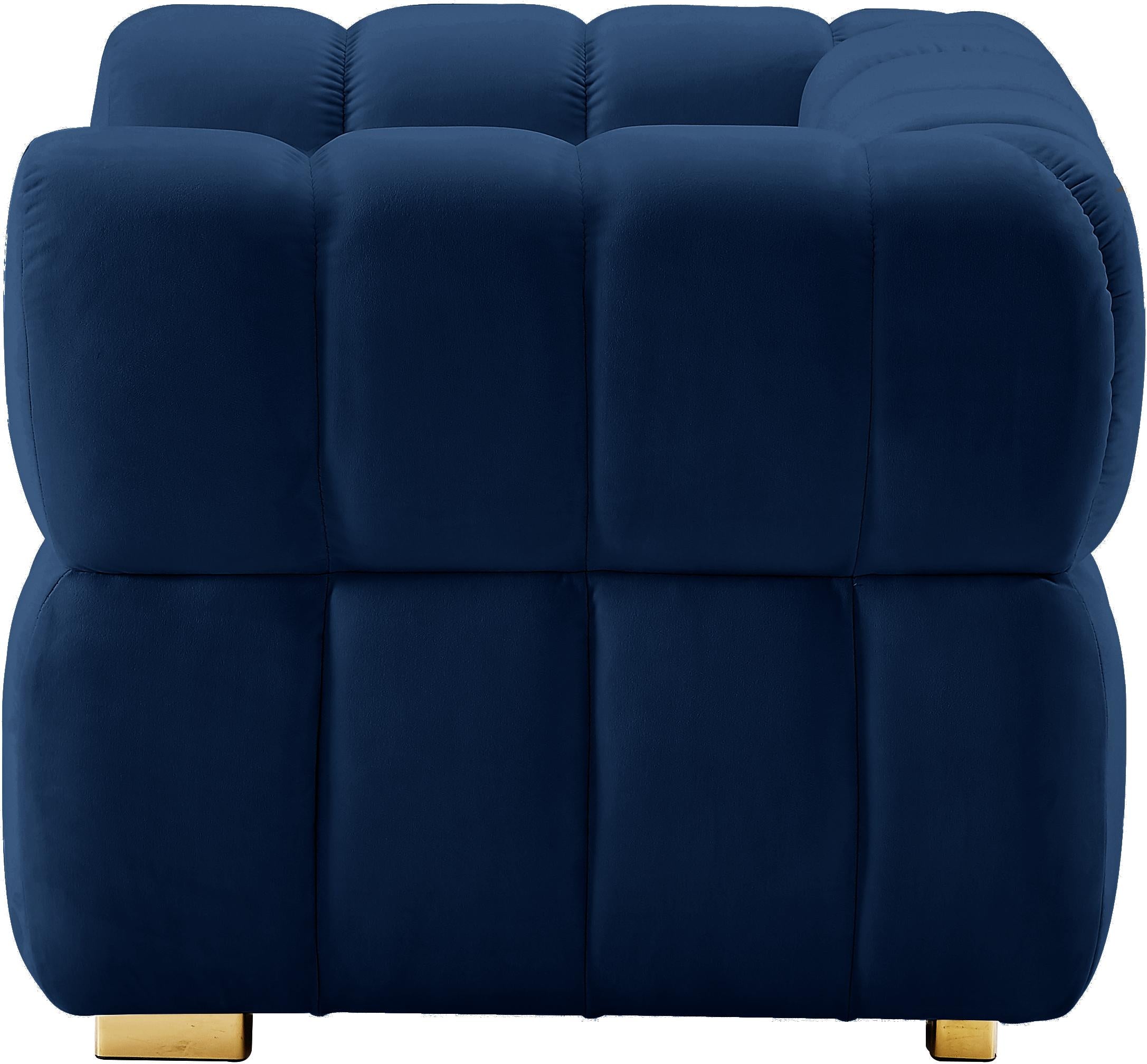 Gwen Navy Velvet Chair - Luxury Home Furniture (MI)