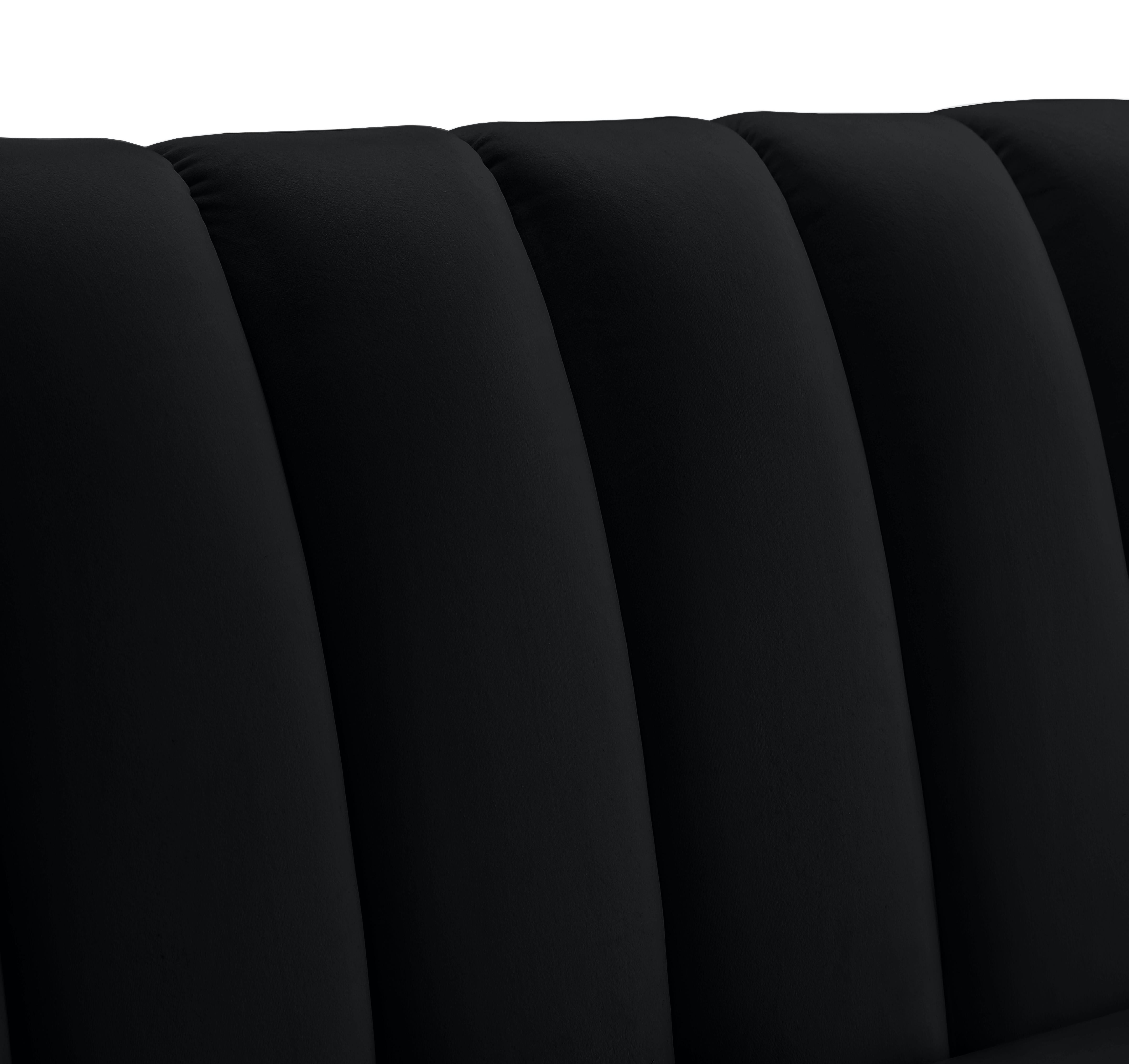 Dixie Black Velvet Chair - Luxury Home Furniture (MI)