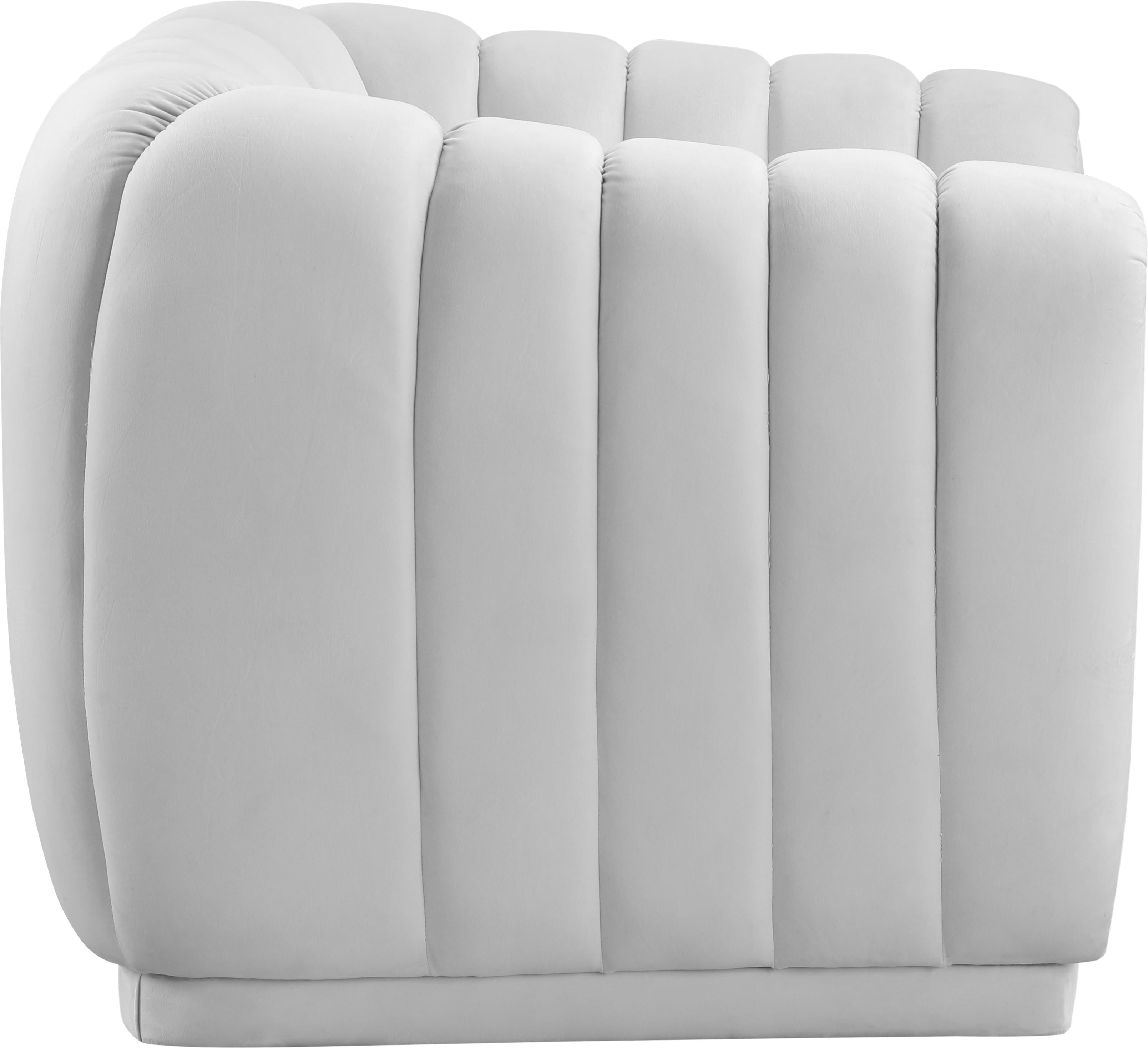 Dixie Cream Velvet Chair - Luxury Home Furniture (MI)