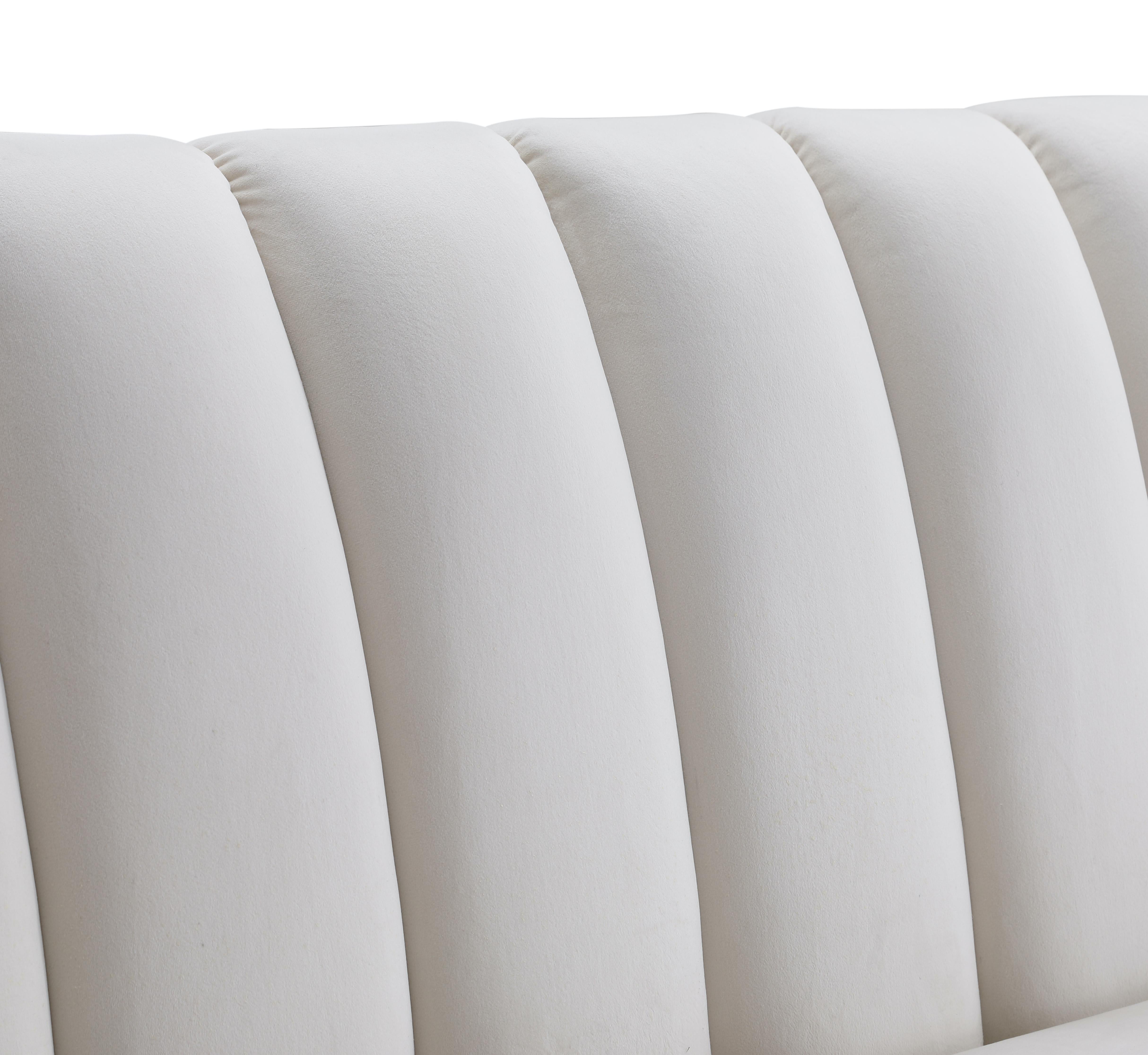 Dixie Cream Velvet Chair - Luxury Home Furniture (MI)