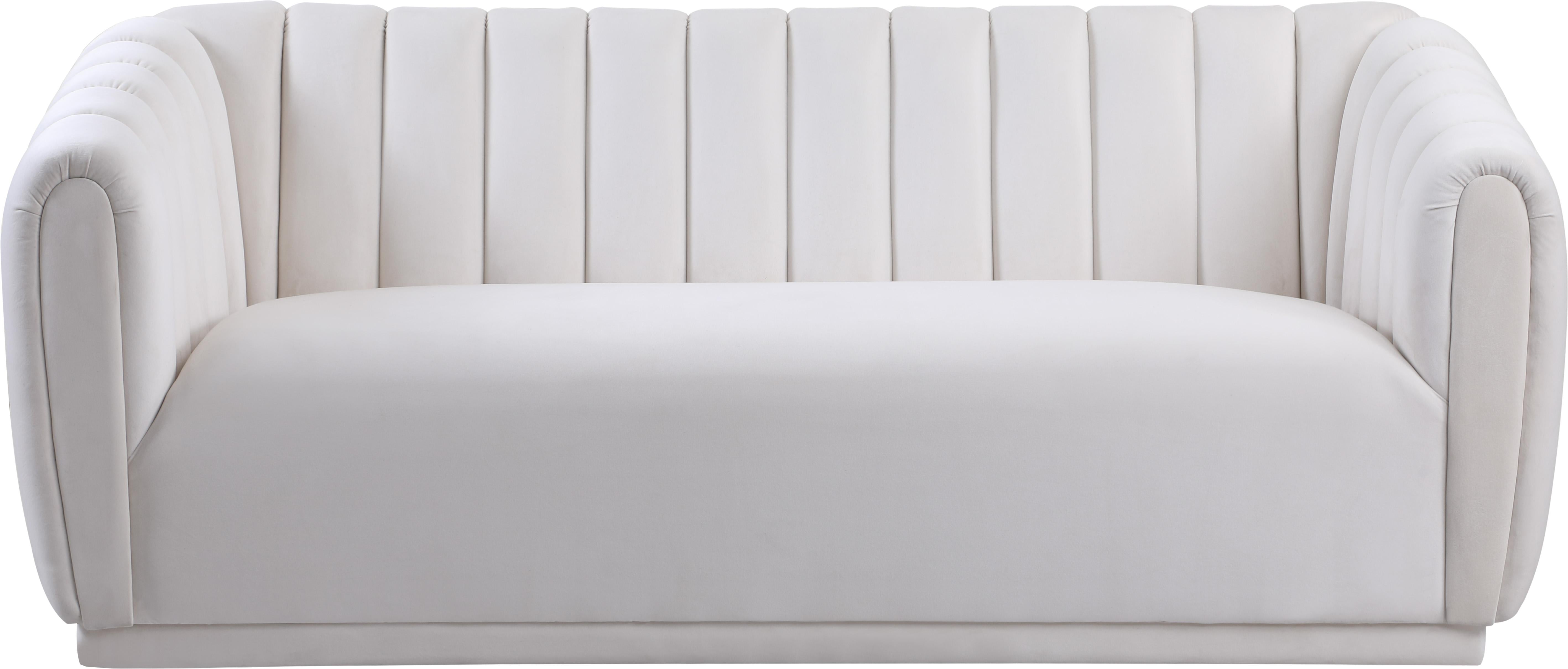 Dixie Cream Velvet Sofa - Luxury Home Furniture (MI)