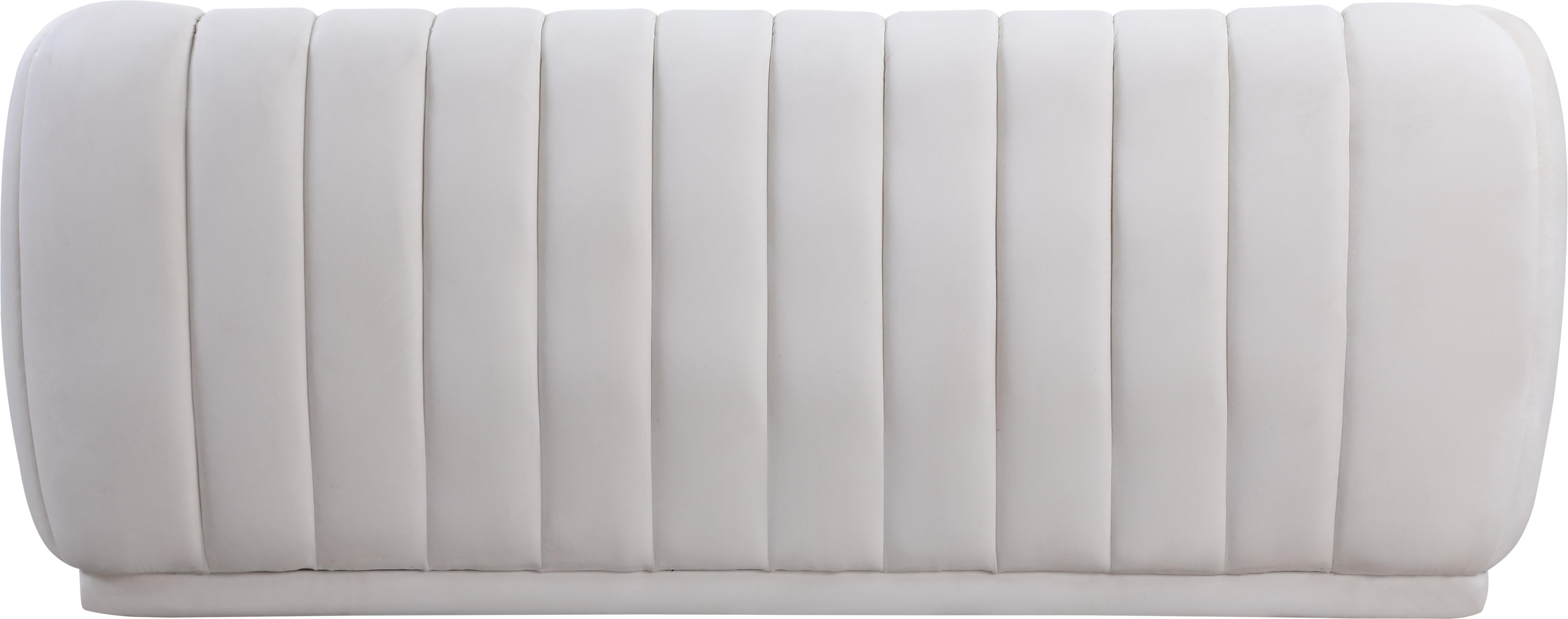Dixie Cream Velvet Sofa - Luxury Home Furniture (MI)