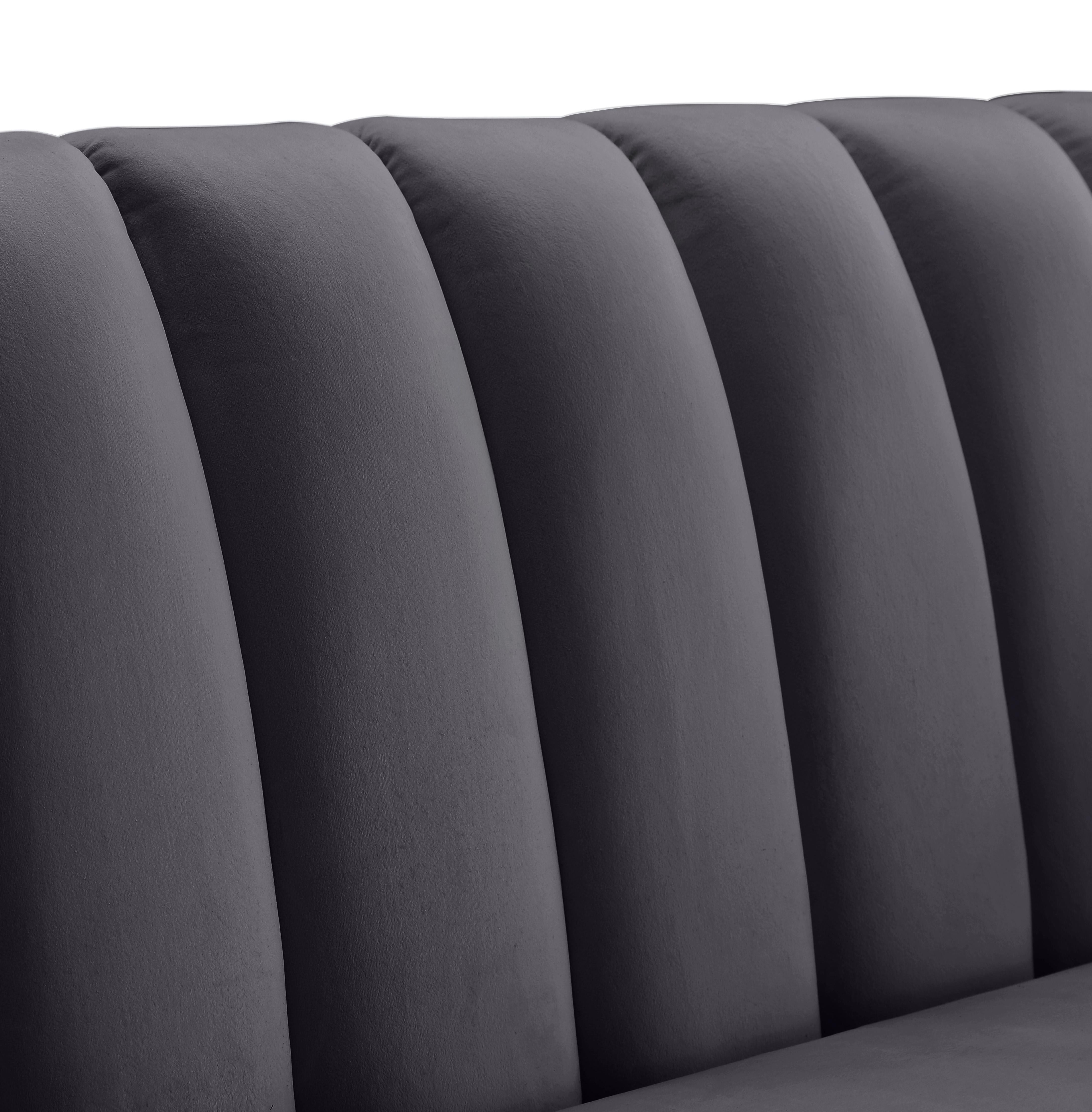 Dixie Grey Velvet Chair - Luxury Home Furniture (MI)