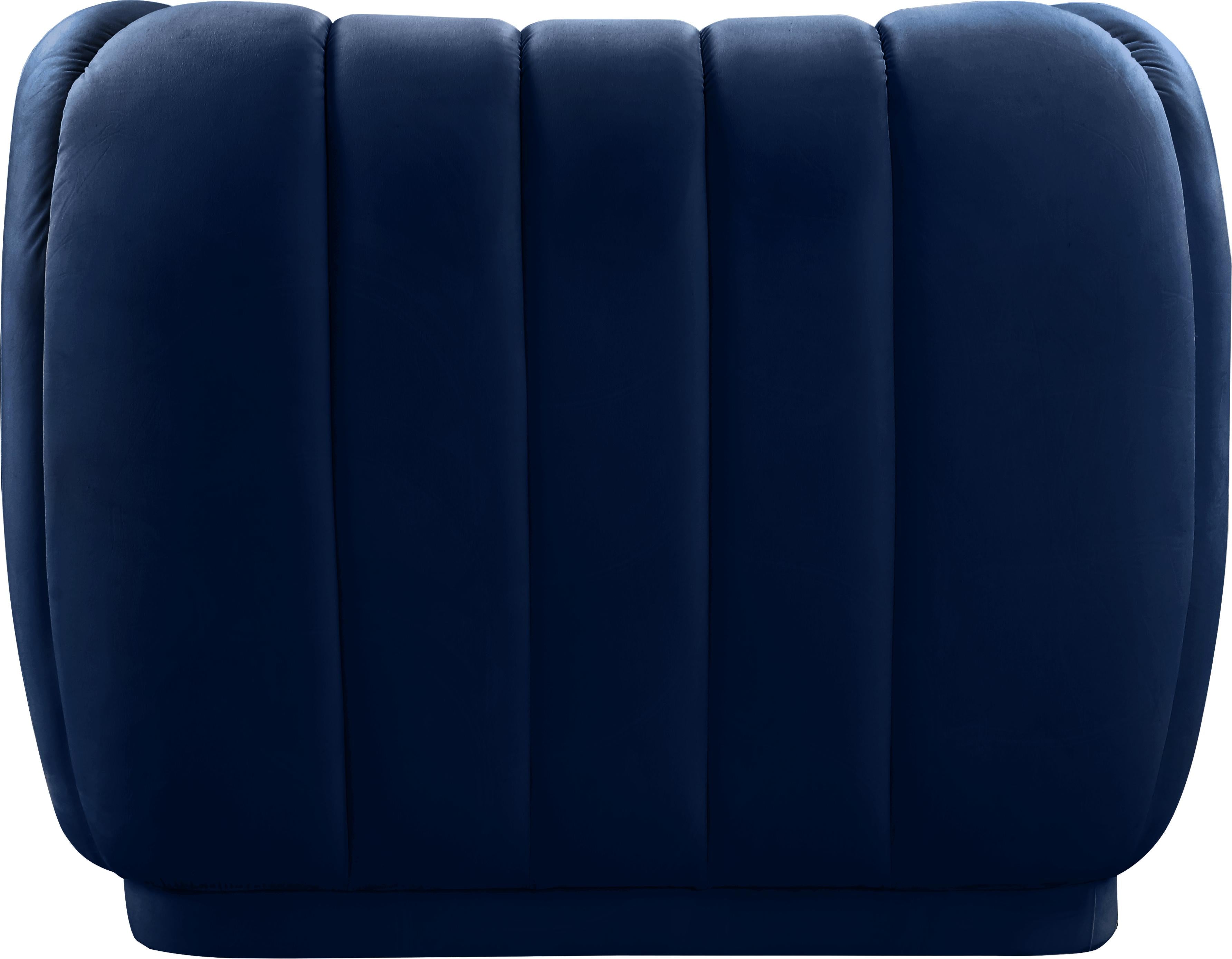 Dixie Navy Velvet Chair - Luxury Home Furniture (MI)