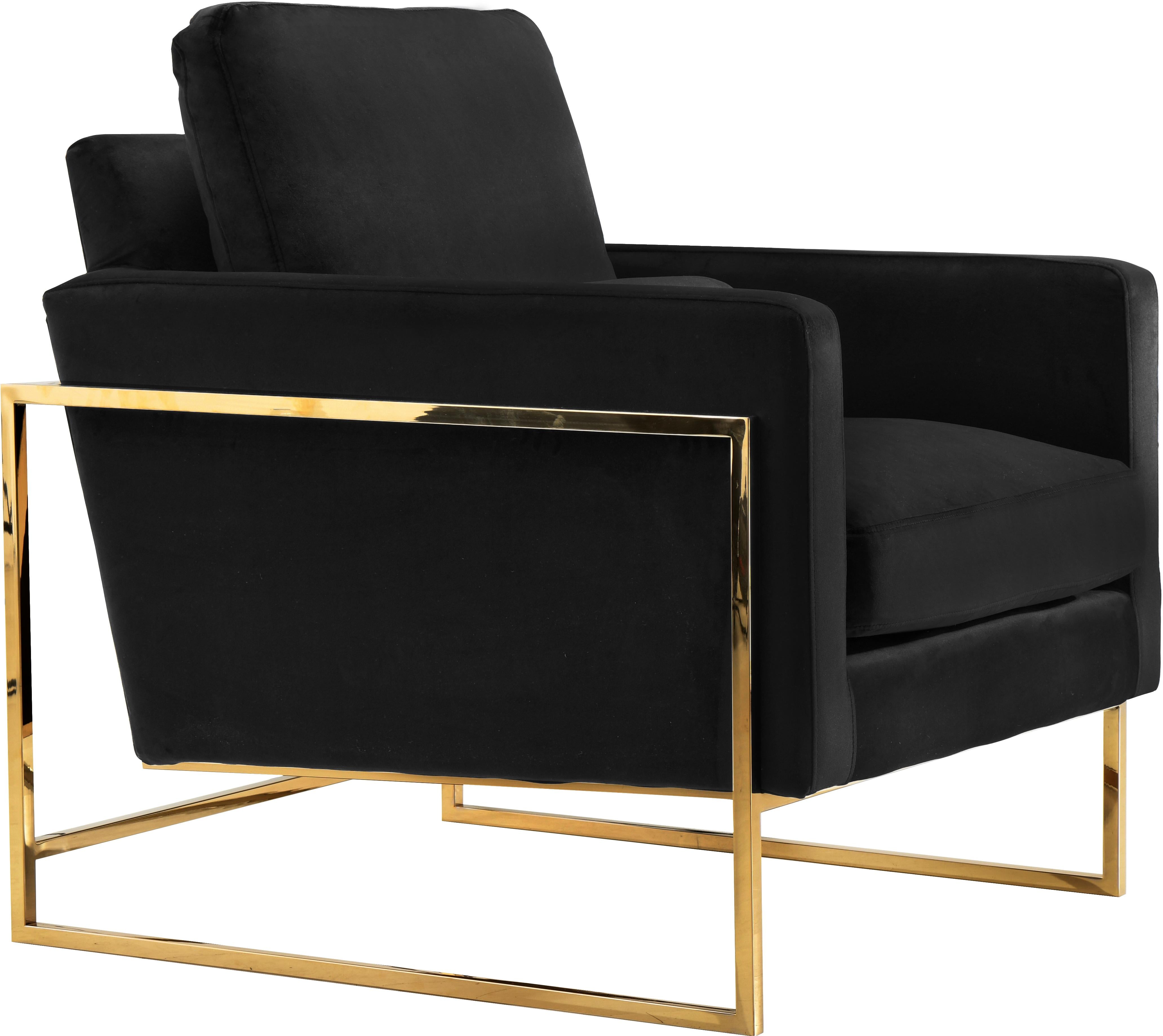 Mila Black Velvet Chair - Luxury Home Furniture (MI)