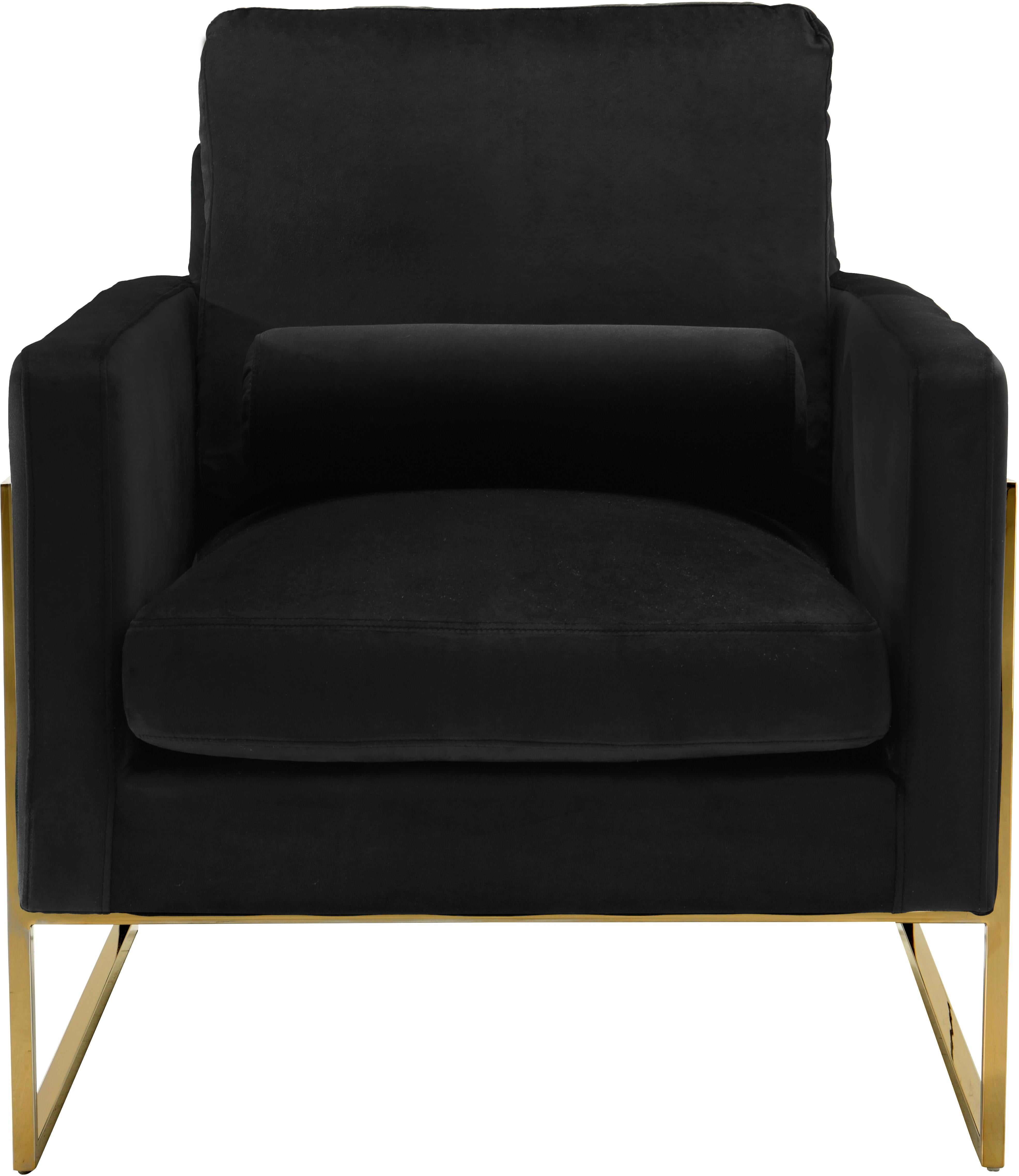 Mila Black Velvet Chair - Luxury Home Furniture (MI)