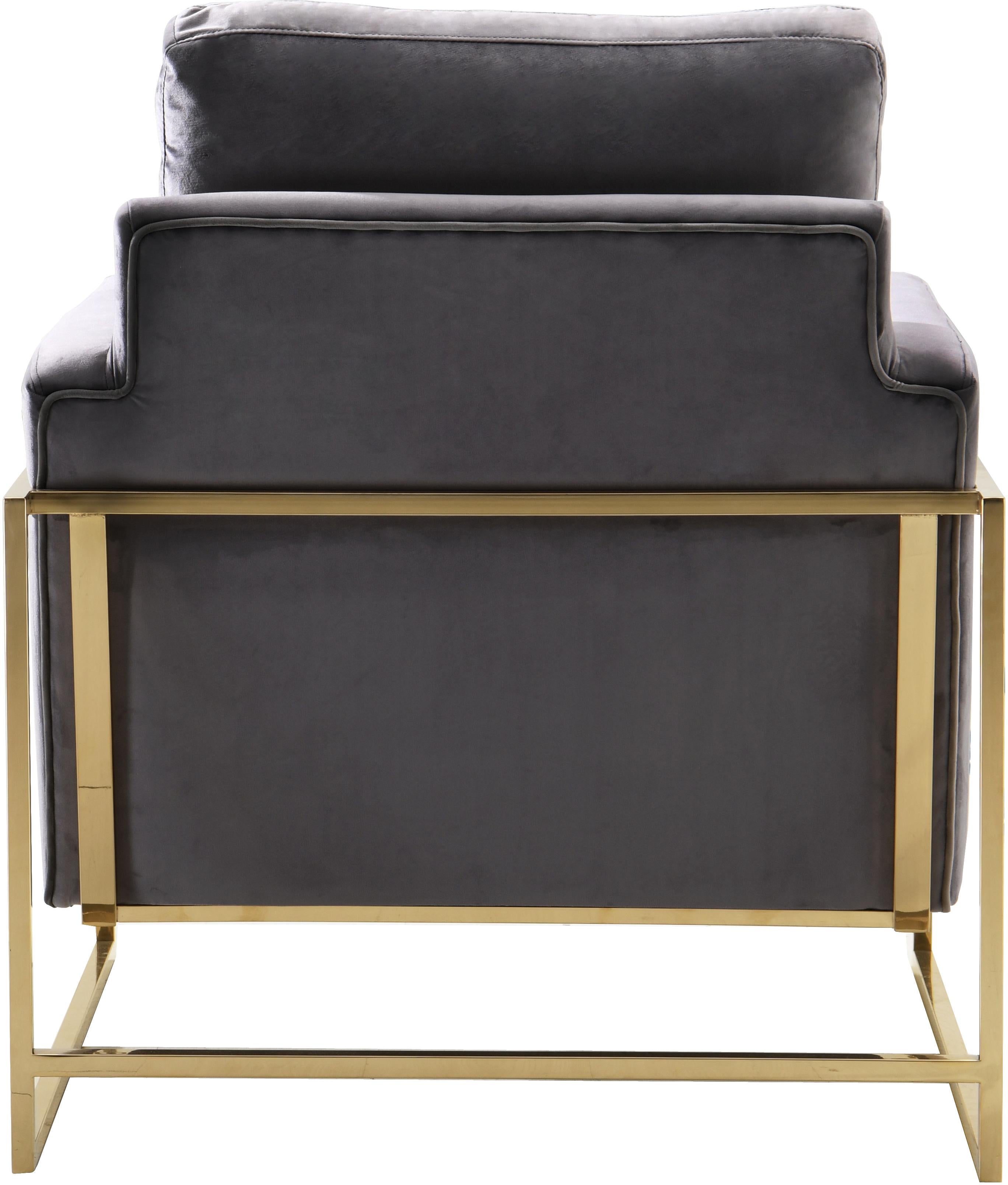 Mila Grey Velvet Chair - Luxury Home Furniture (MI)