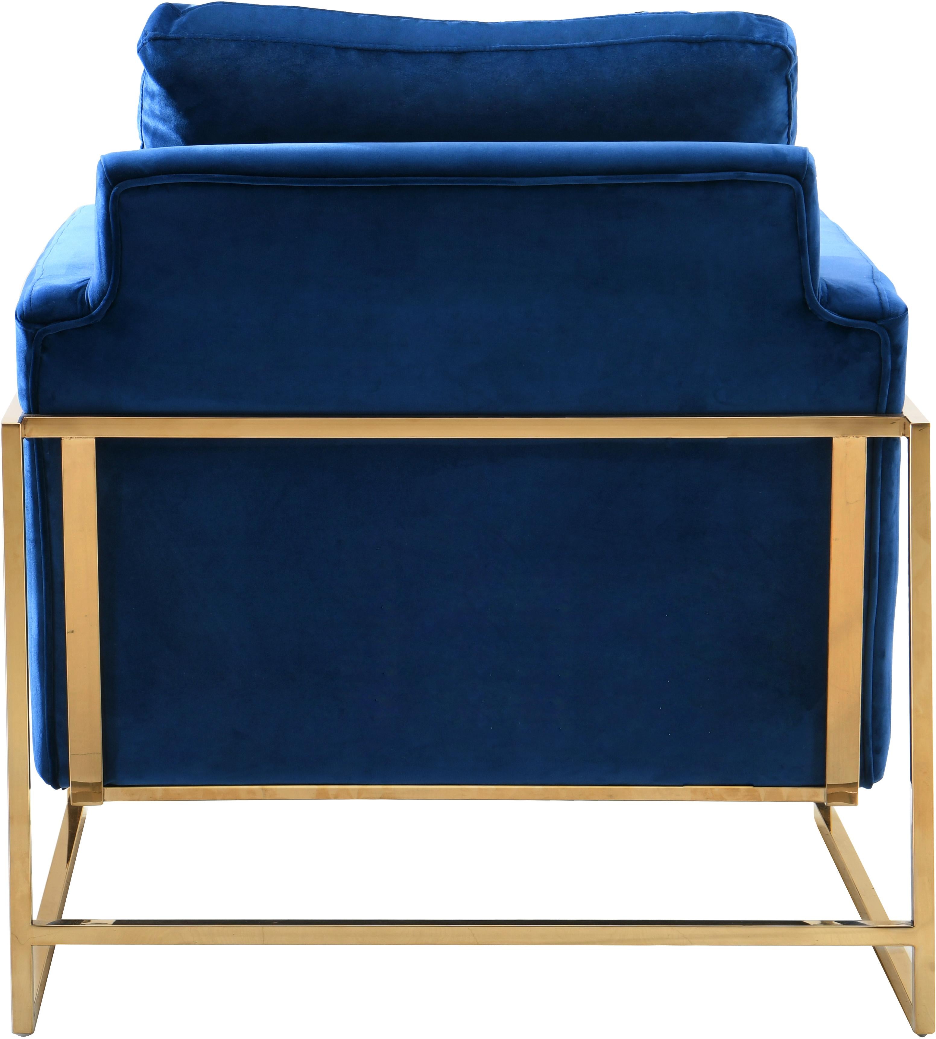 Mila Navy Velvet Chair - Luxury Home Furniture (MI)