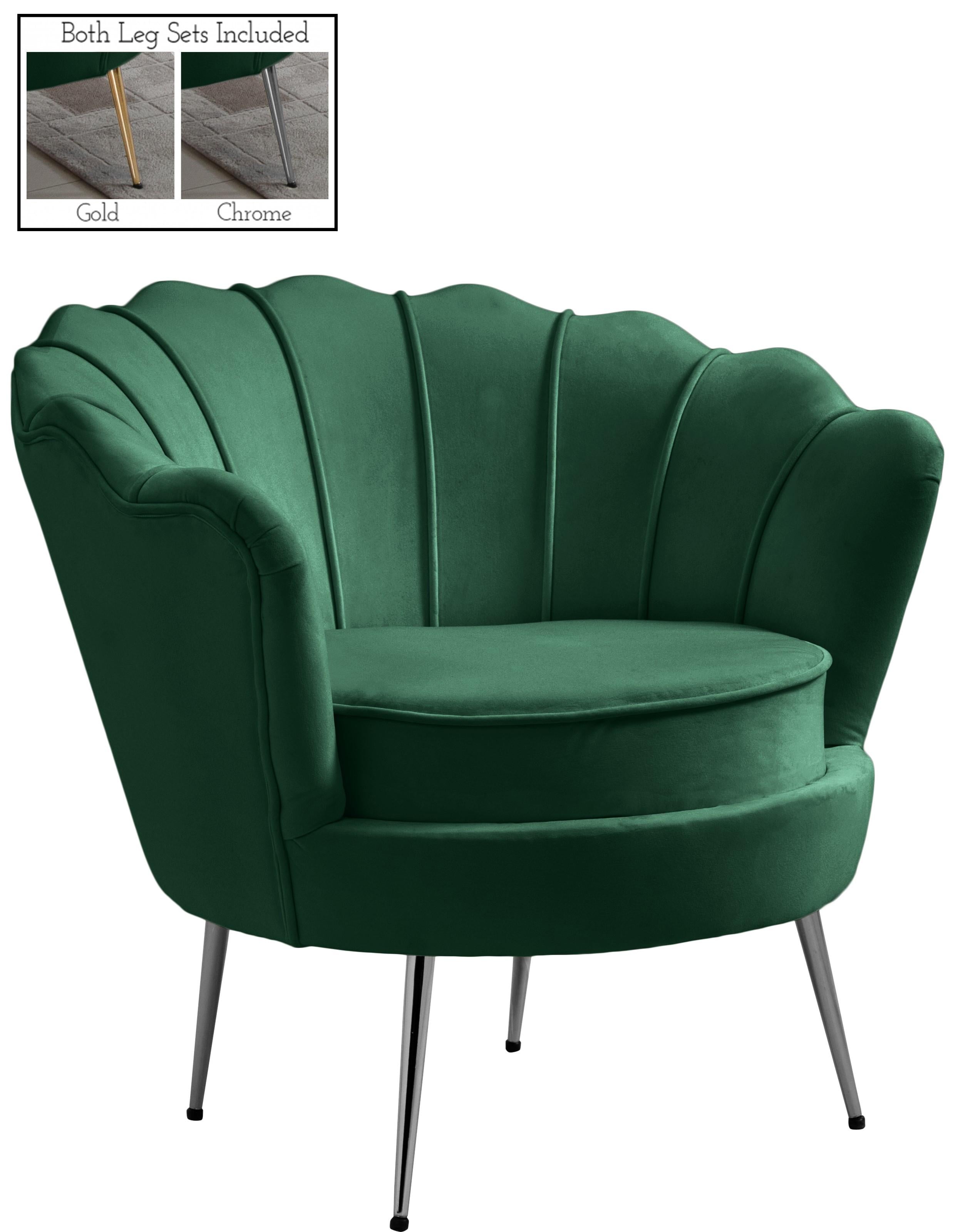 Gardenia Green Velvet Chair - Luxury Home Furniture (MI)