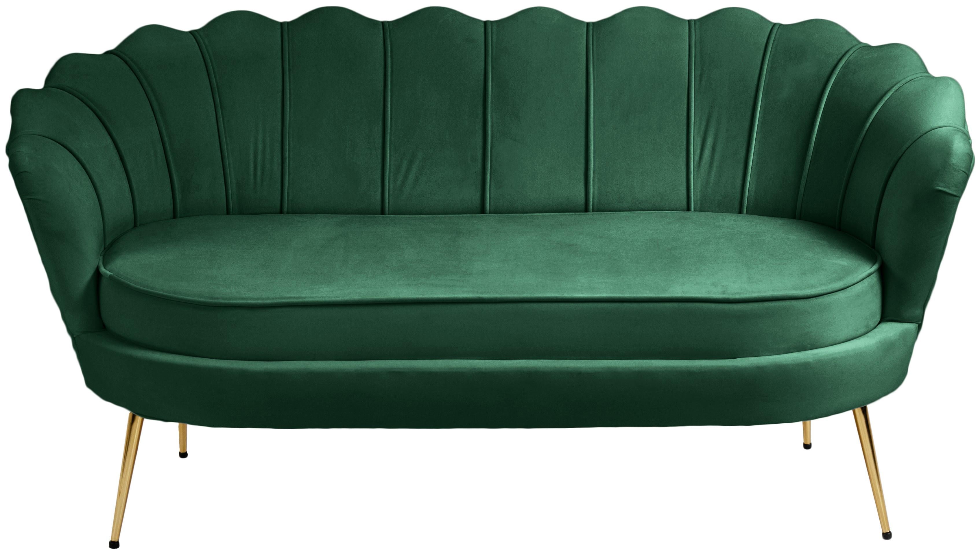 Gardenia Green Velvet Loveseat - Luxury Home Furniture (MI)