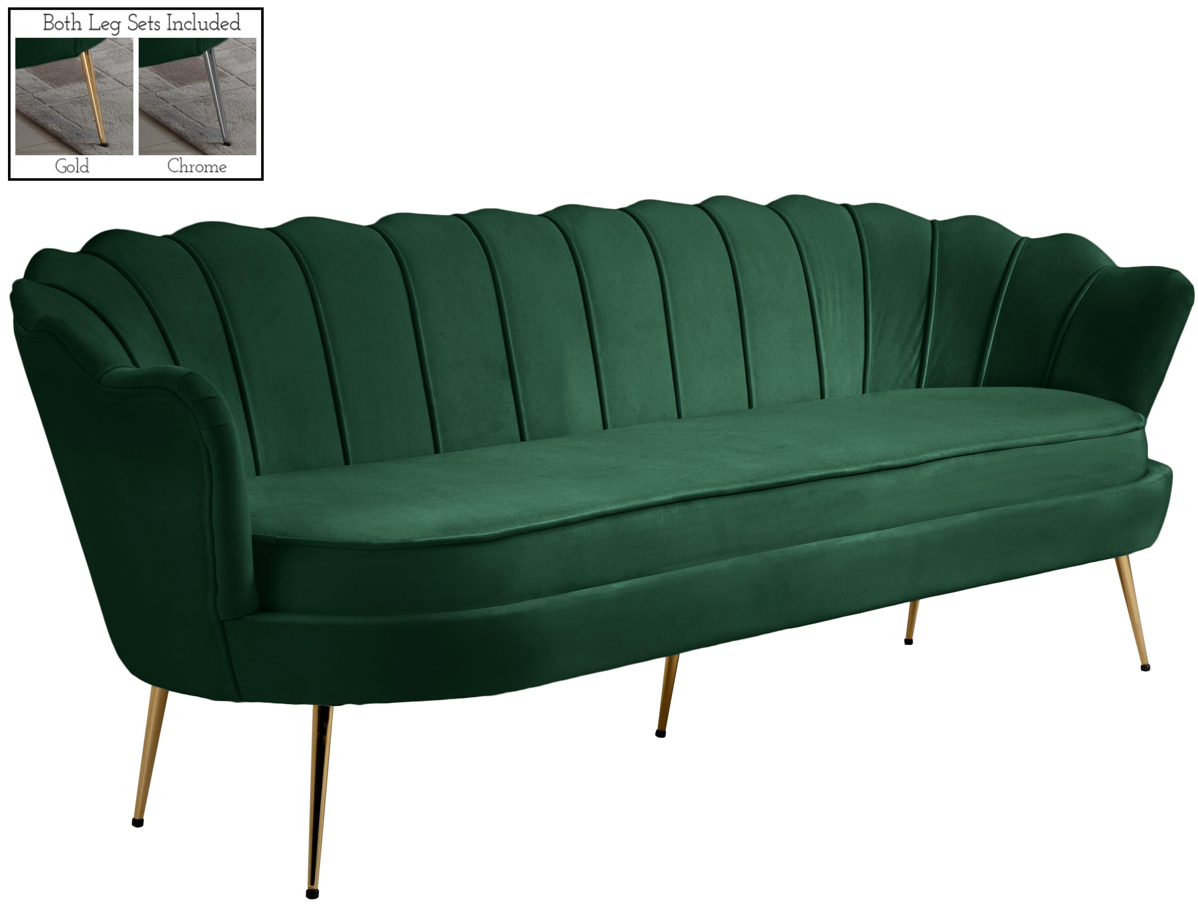 Gardenia Green Velvet Sofa - Luxury Home Furniture (MI)
