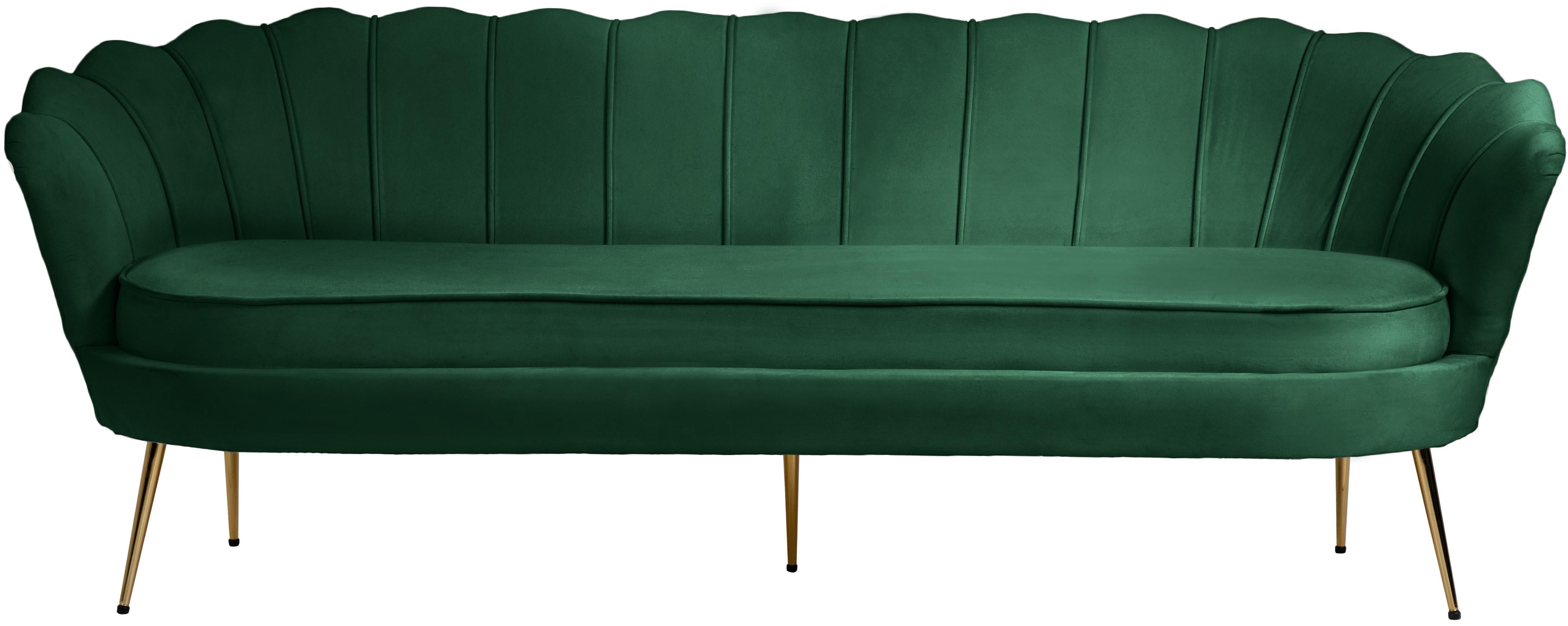 Gardenia Green Velvet Sofa - Luxury Home Furniture (MI)