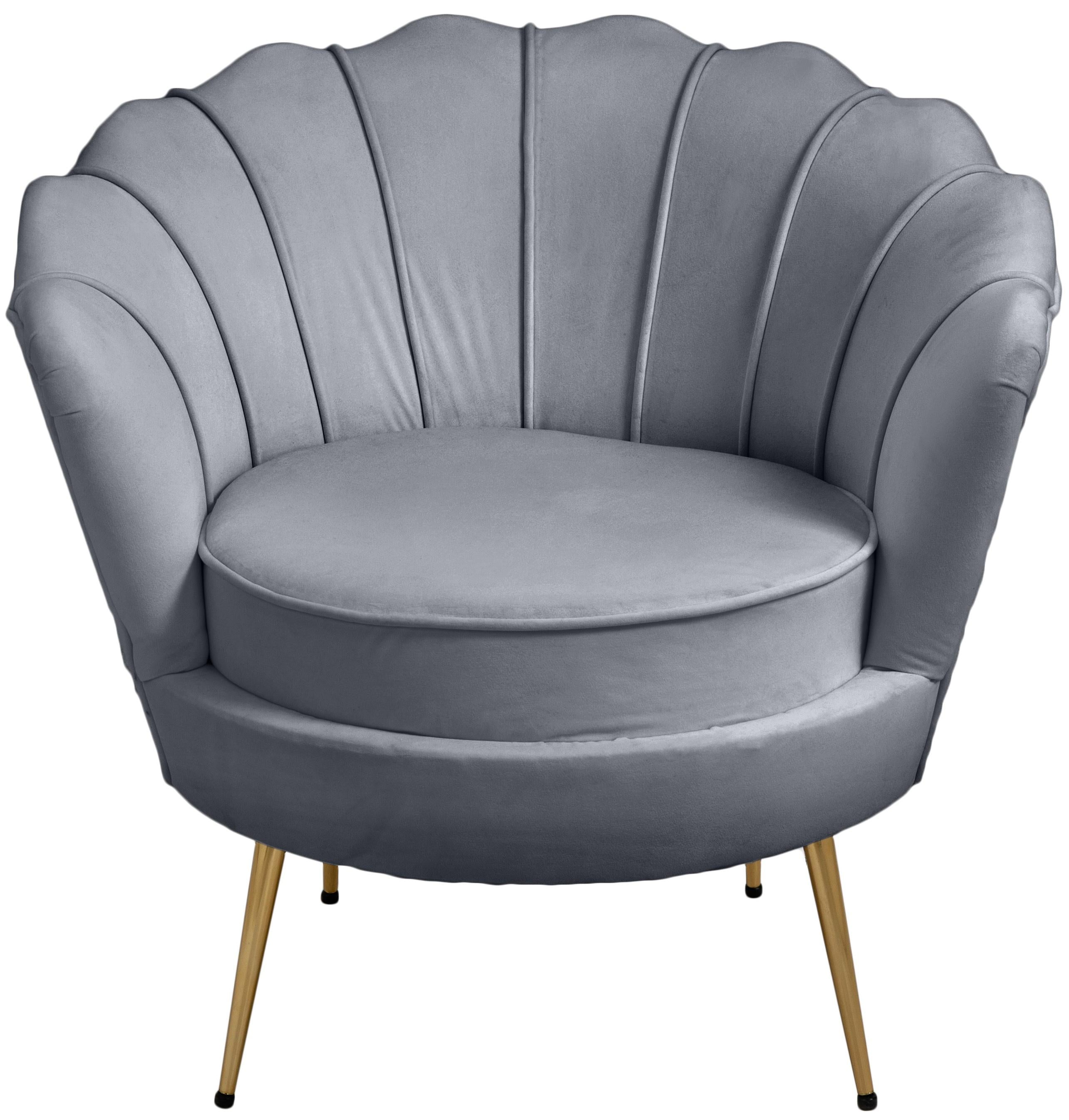 Gardenia Grey Velvet Chair - Luxury Home Furniture (MI)