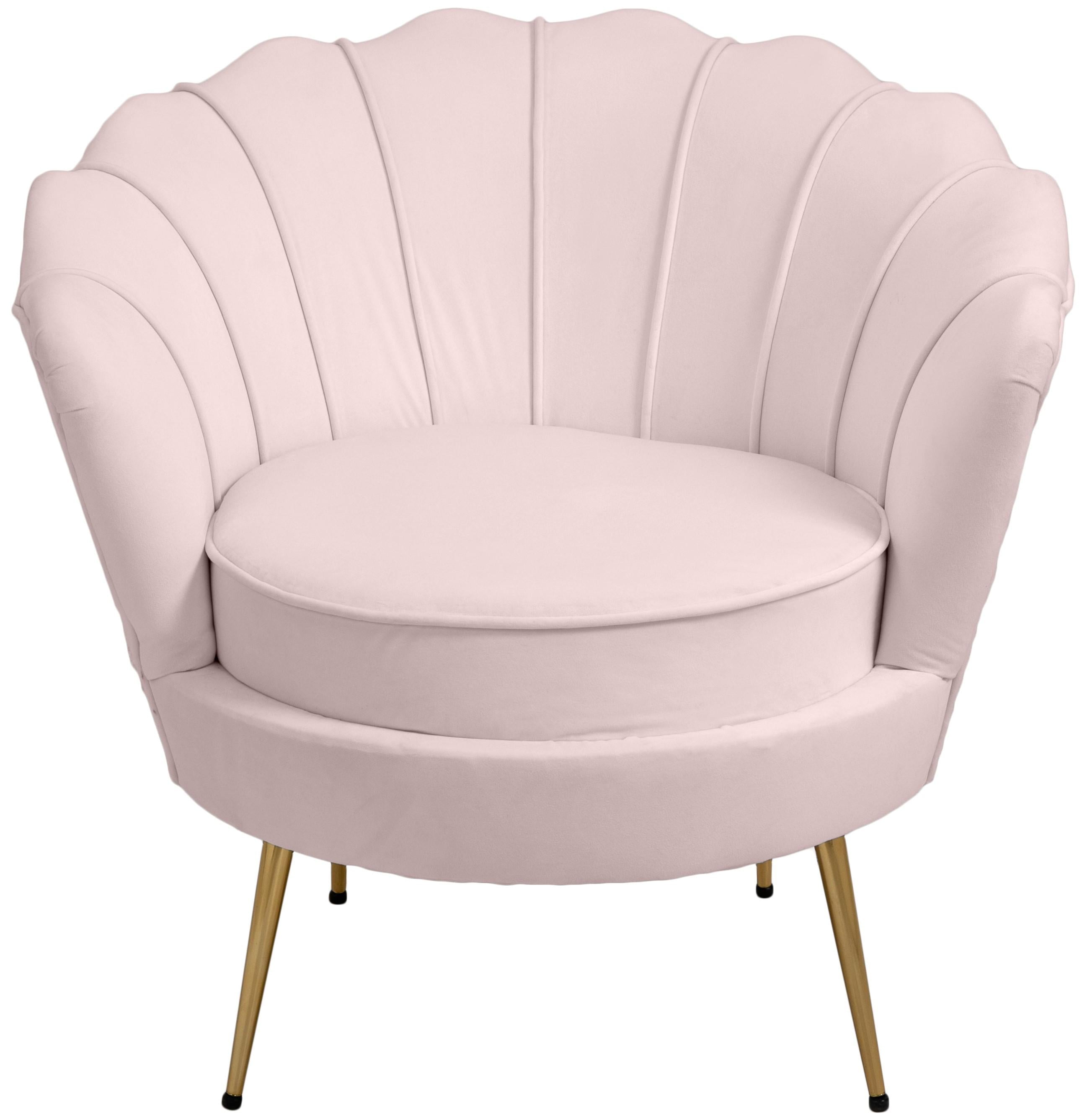 Gardenia Pink Velvet Chair - Luxury Home Furniture (MI)