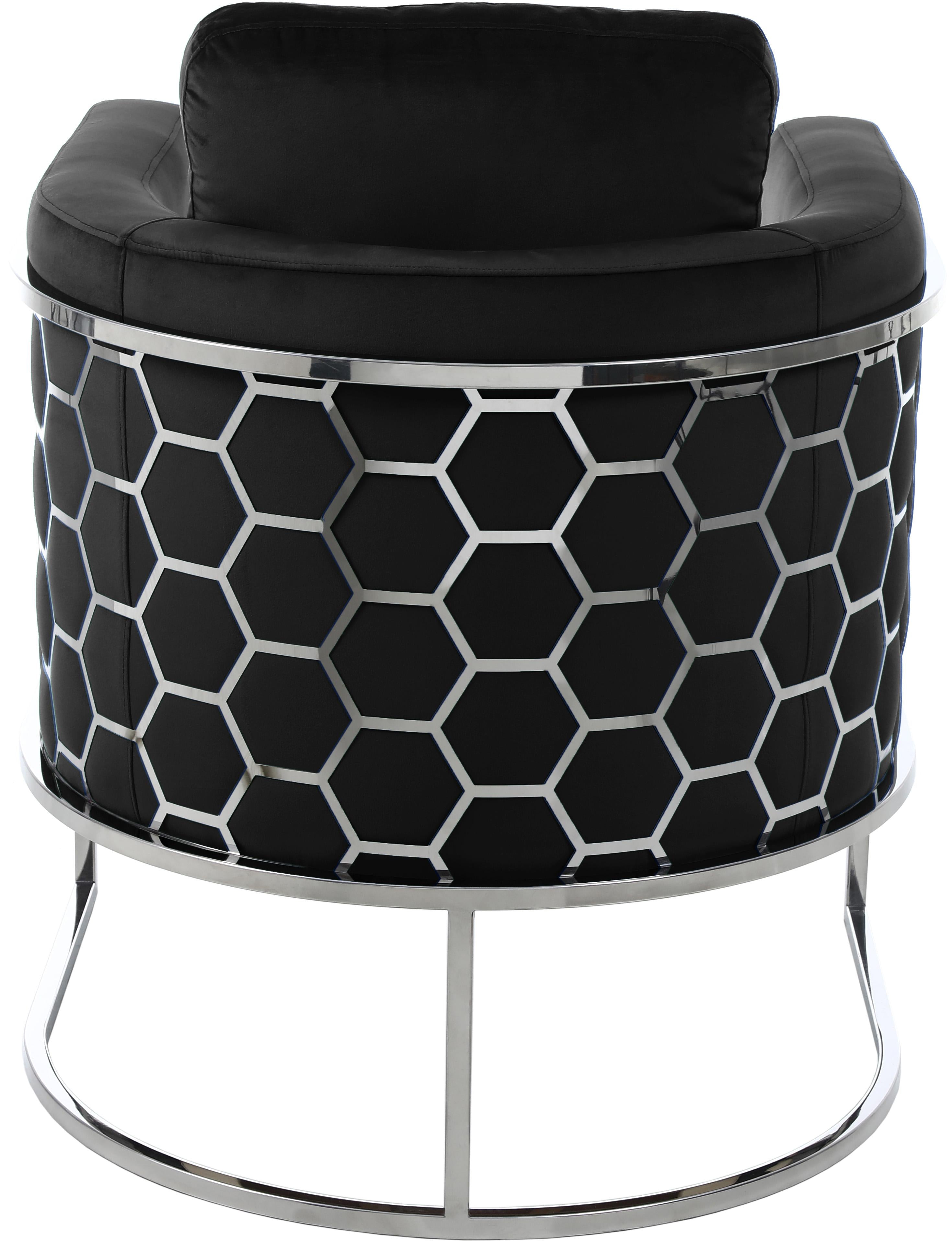 Casa Black Velvet Chair - Luxury Home Furniture (MI)