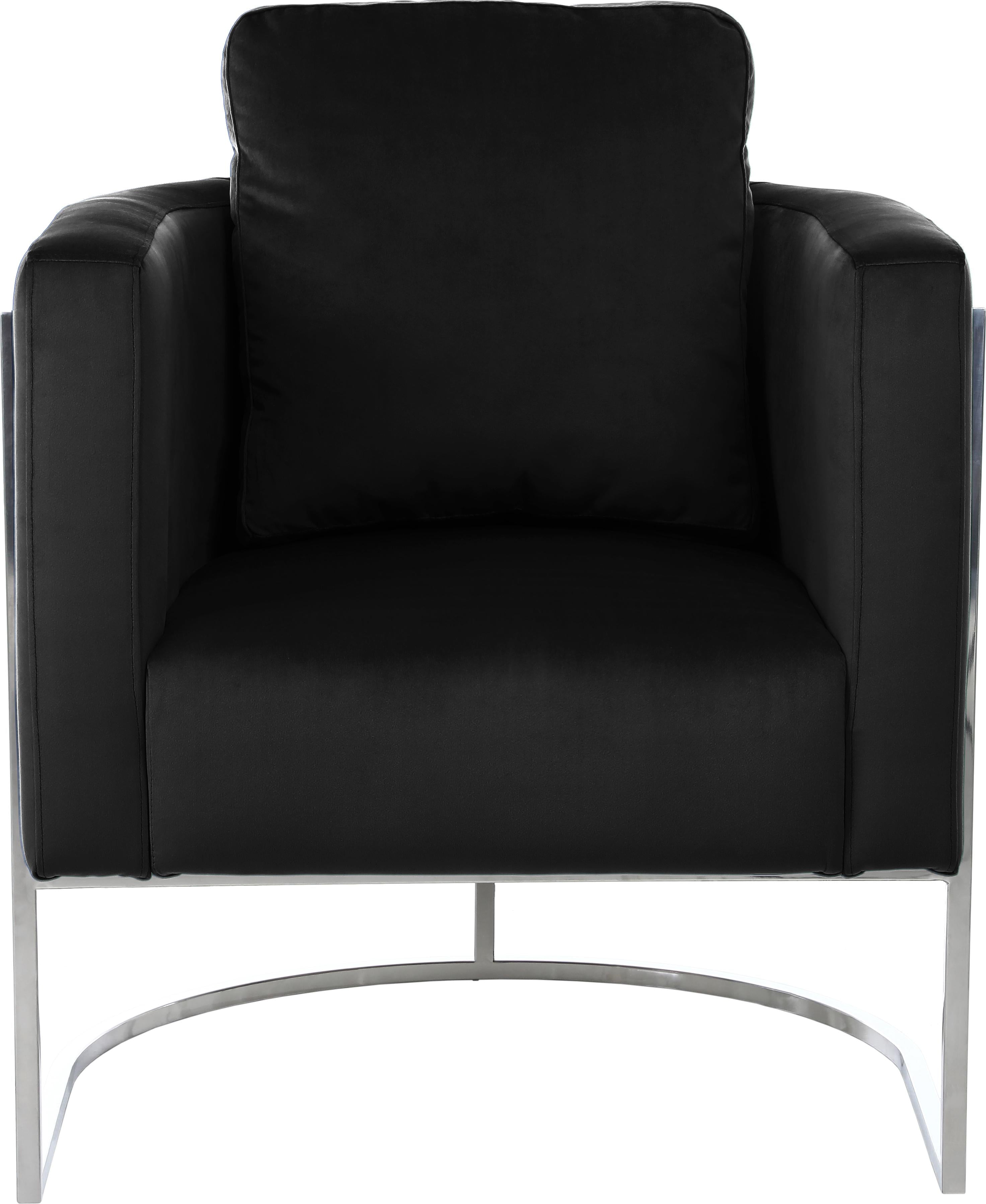 Casa Black Velvet Chair - Luxury Home Furniture (MI)
