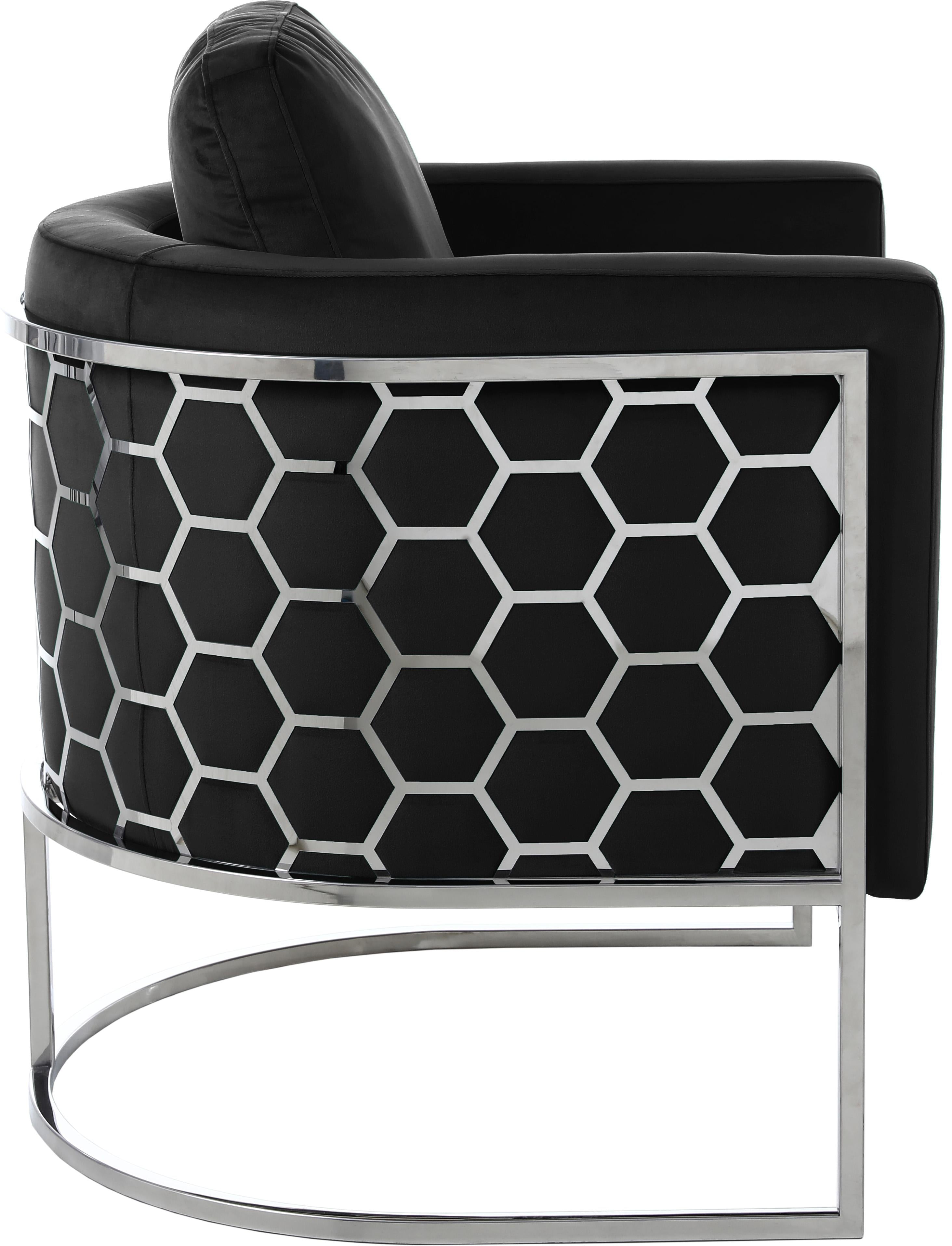 Casa Black Velvet Chair - Luxury Home Furniture (MI)