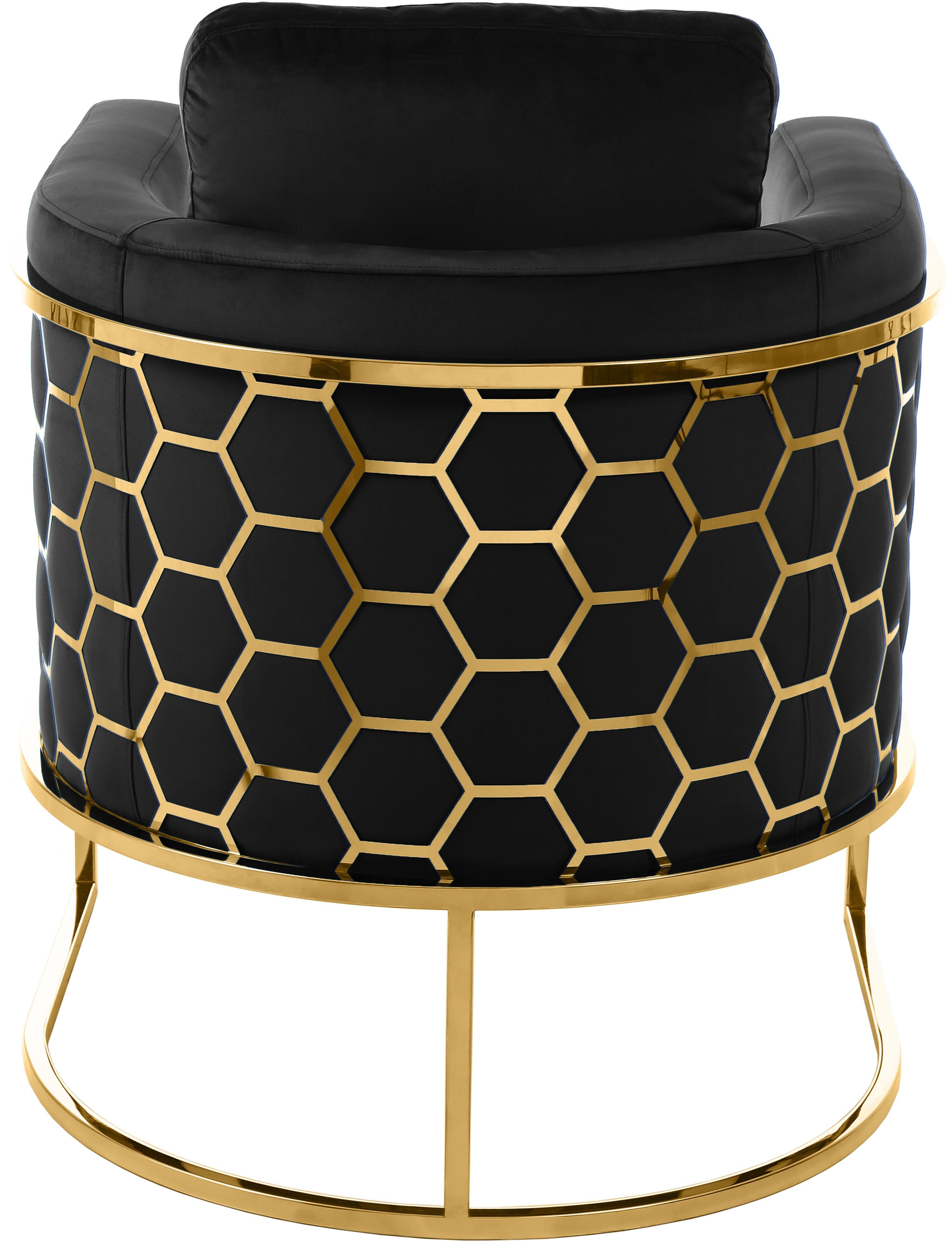 Casa Black Velvet Chair - Luxury Home Furniture (MI)