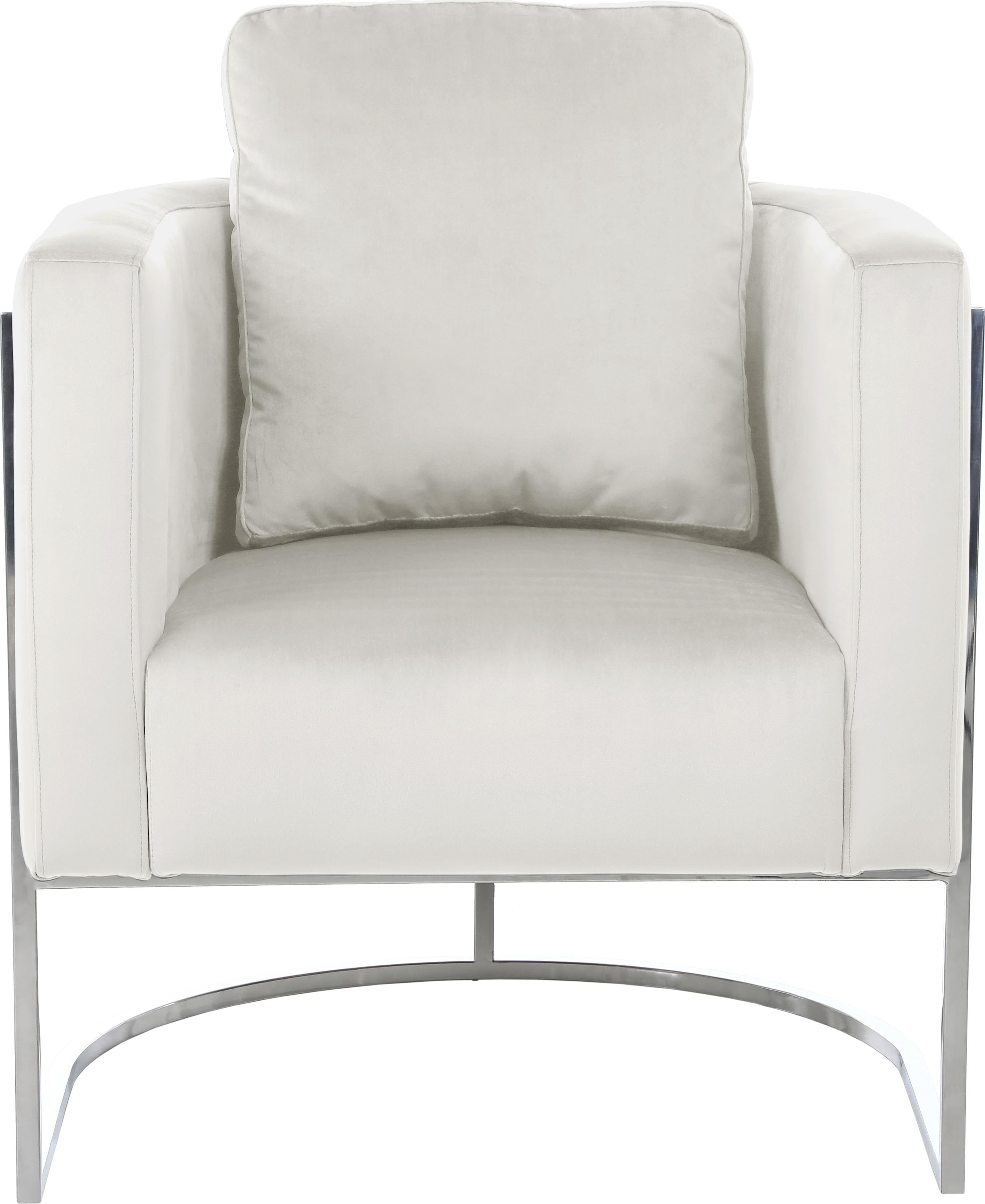 Casa Cream Velvet Chair - Luxury Home Furniture (MI)
