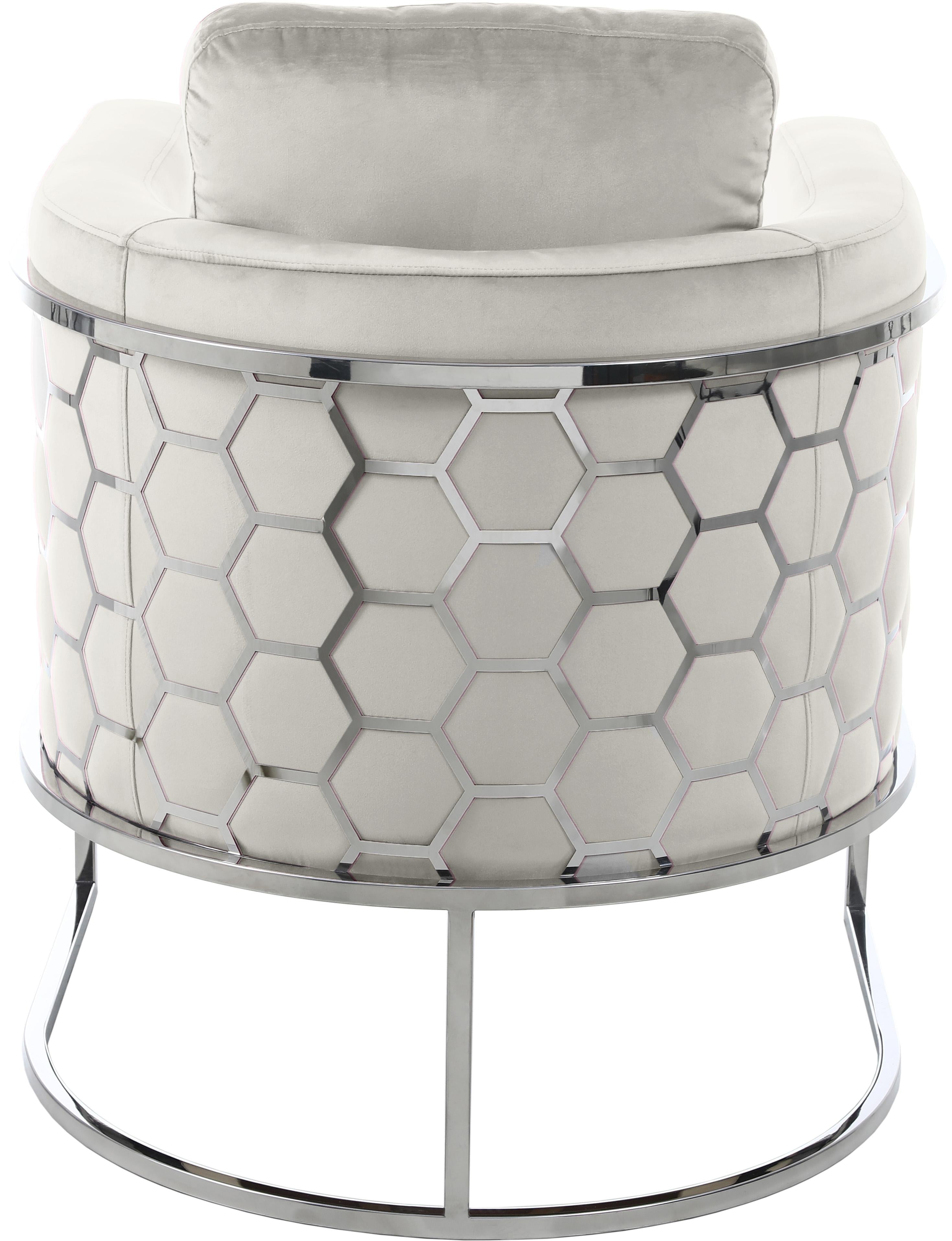 Casa Cream Velvet Chair - Luxury Home Furniture (MI)