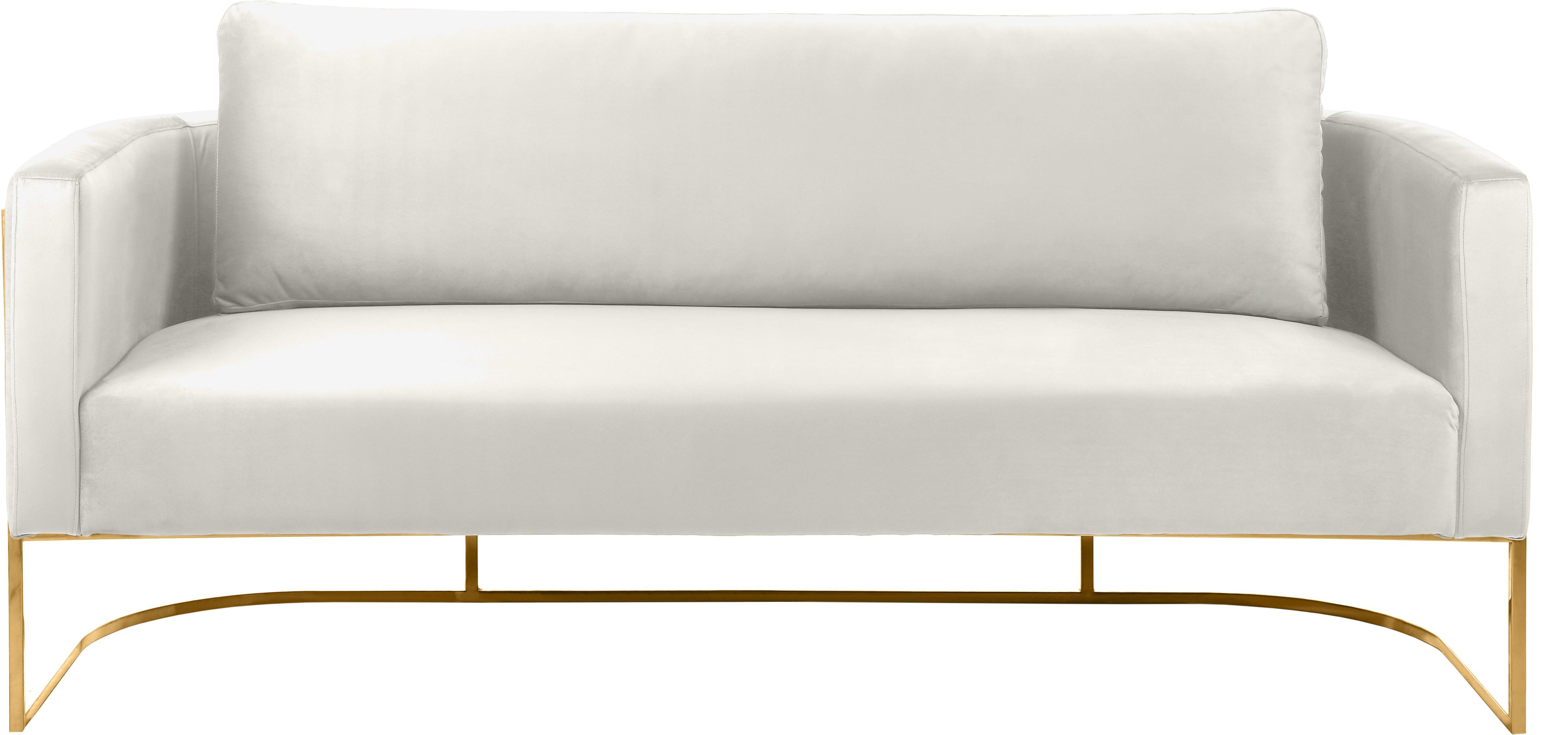 Casa Cream Velvet Sofa - Luxury Home Furniture (MI)