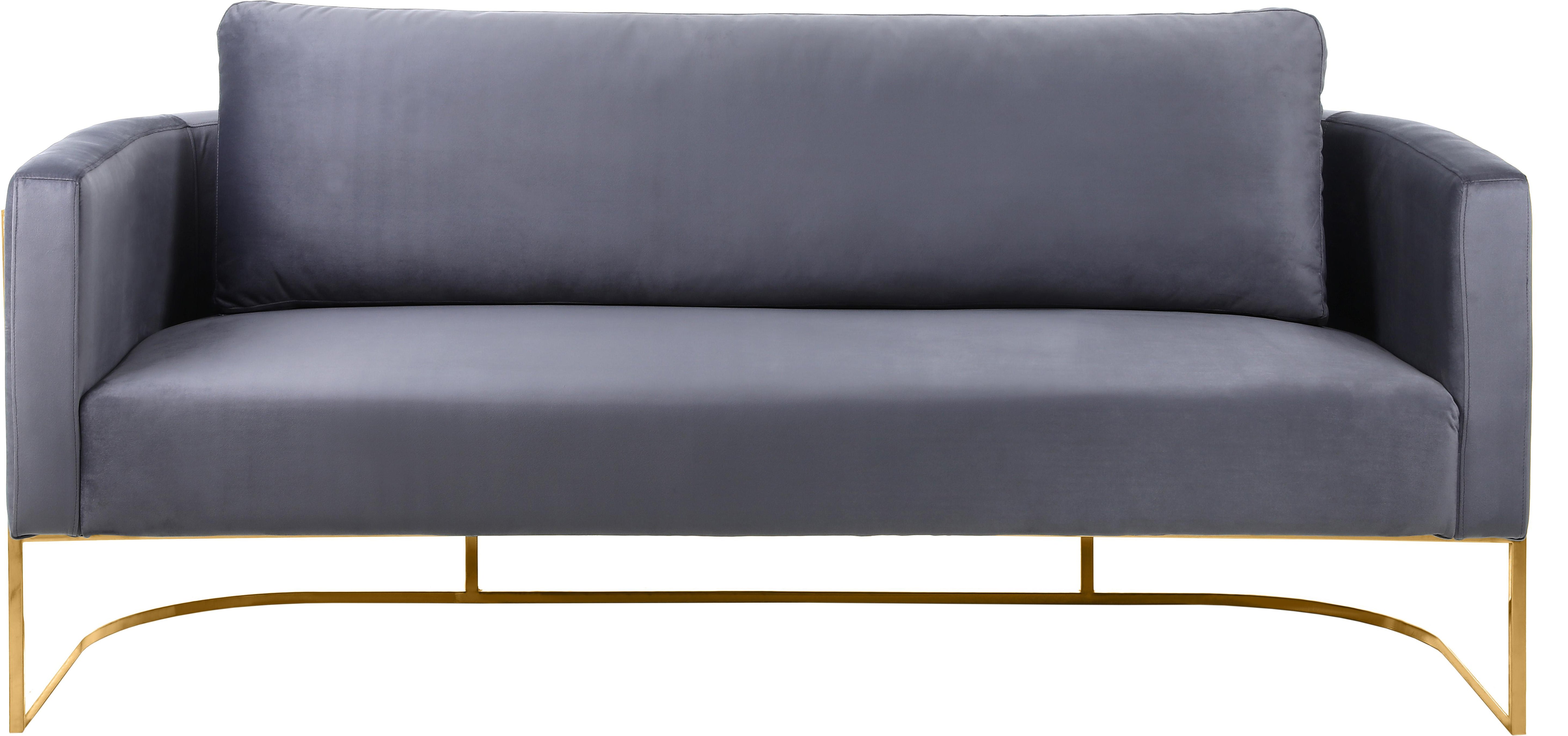 Casa Grey Velvet Sofa - Luxury Home Furniture (MI)