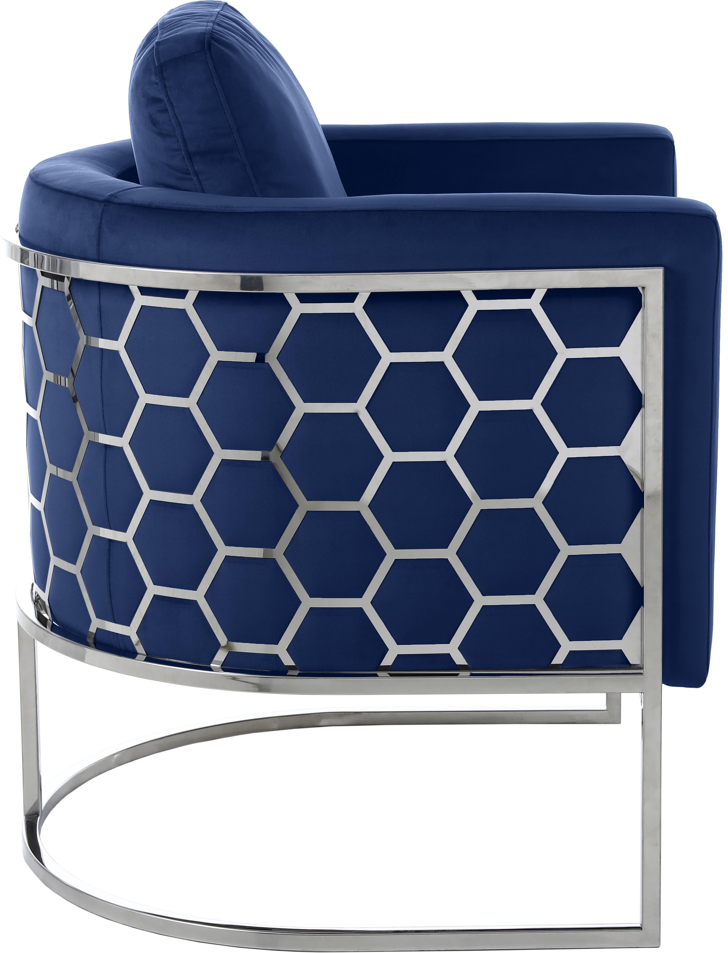 Casa Navy Velvet Chair - Luxury Home Furniture (MI)