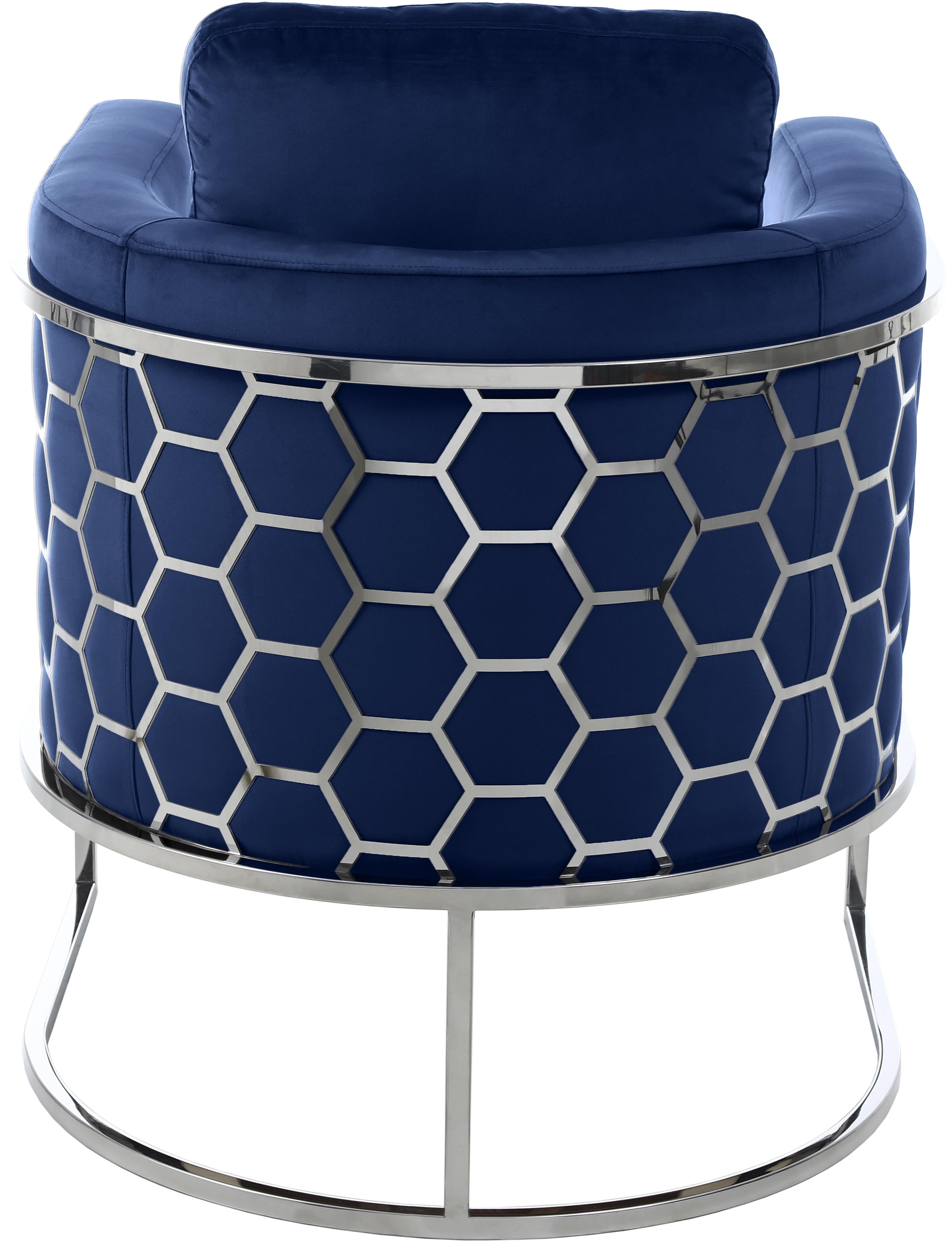 Casa Navy Velvet Chair - Luxury Home Furniture (MI)