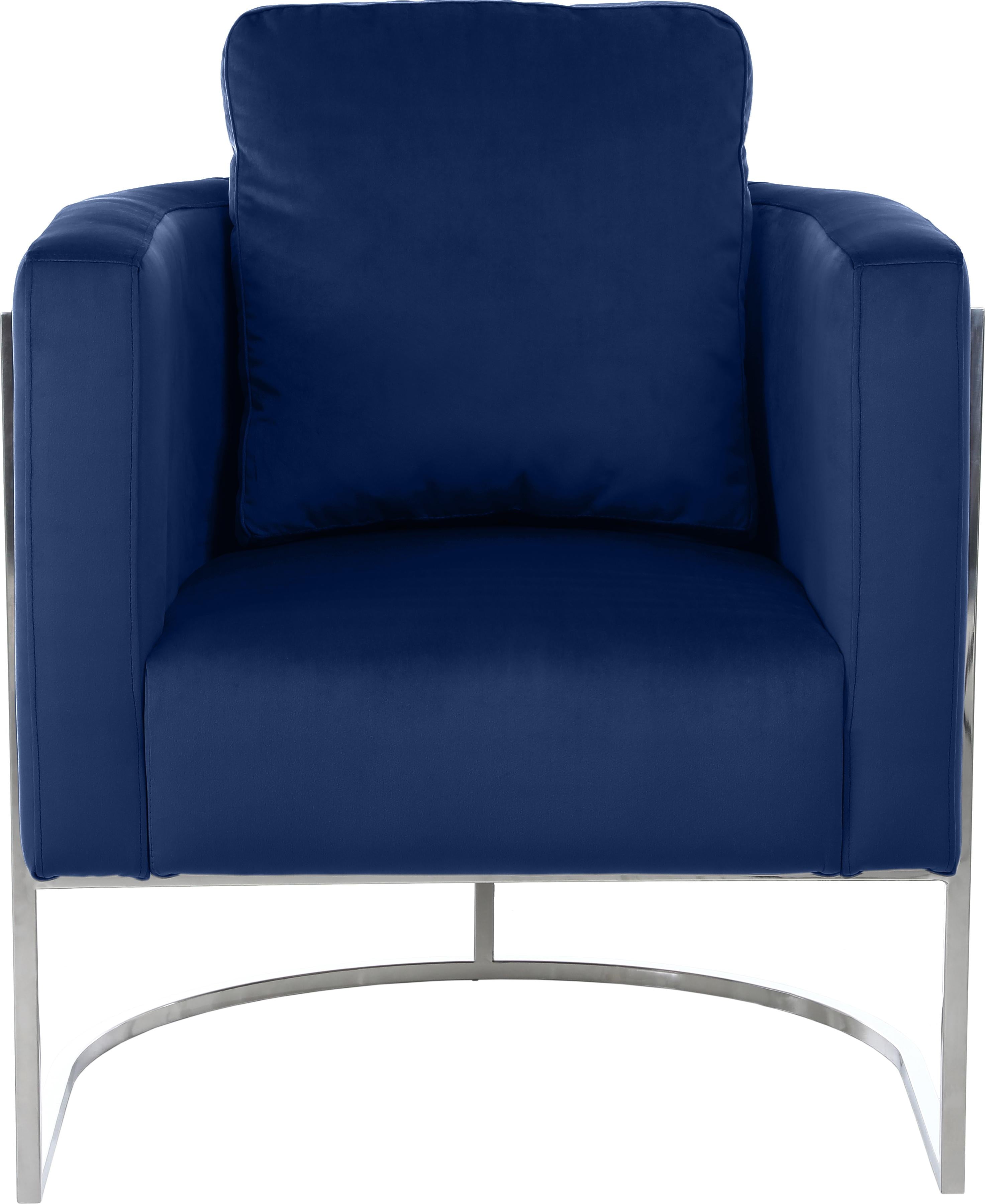 Casa Navy Velvet Chair - Luxury Home Furniture (MI)