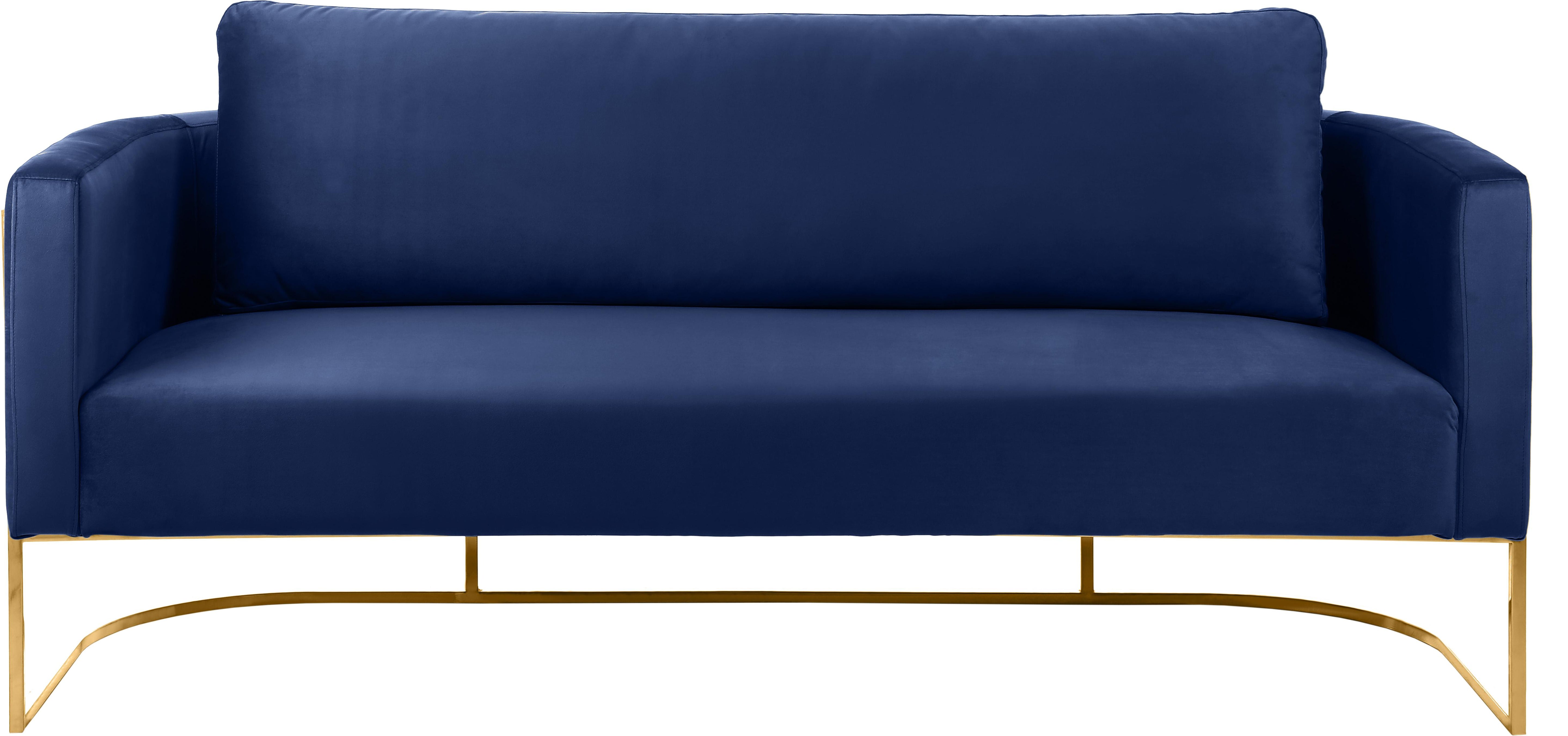 Casa Navy Velvet Sofa - Luxury Home Furniture (MI)