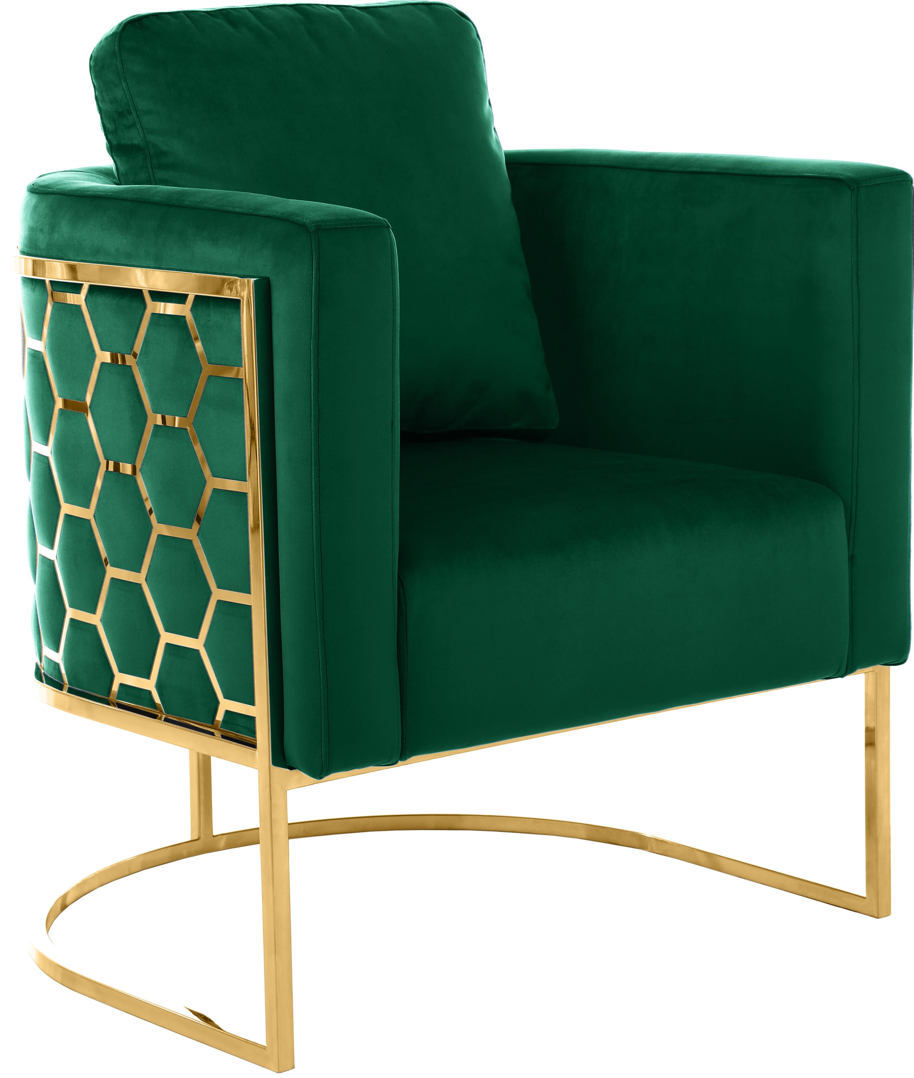 Casa Green Velvet Chair - Luxury Home Furniture (MI)