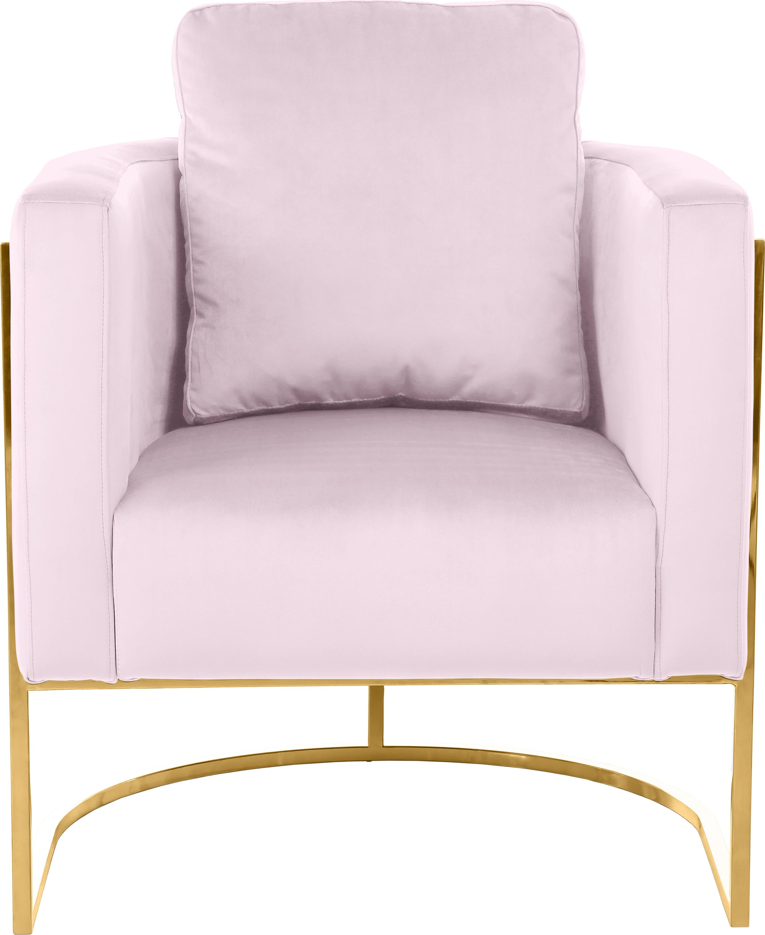 Casa Pink Velvet Chair - Luxury Home Furniture (MI)