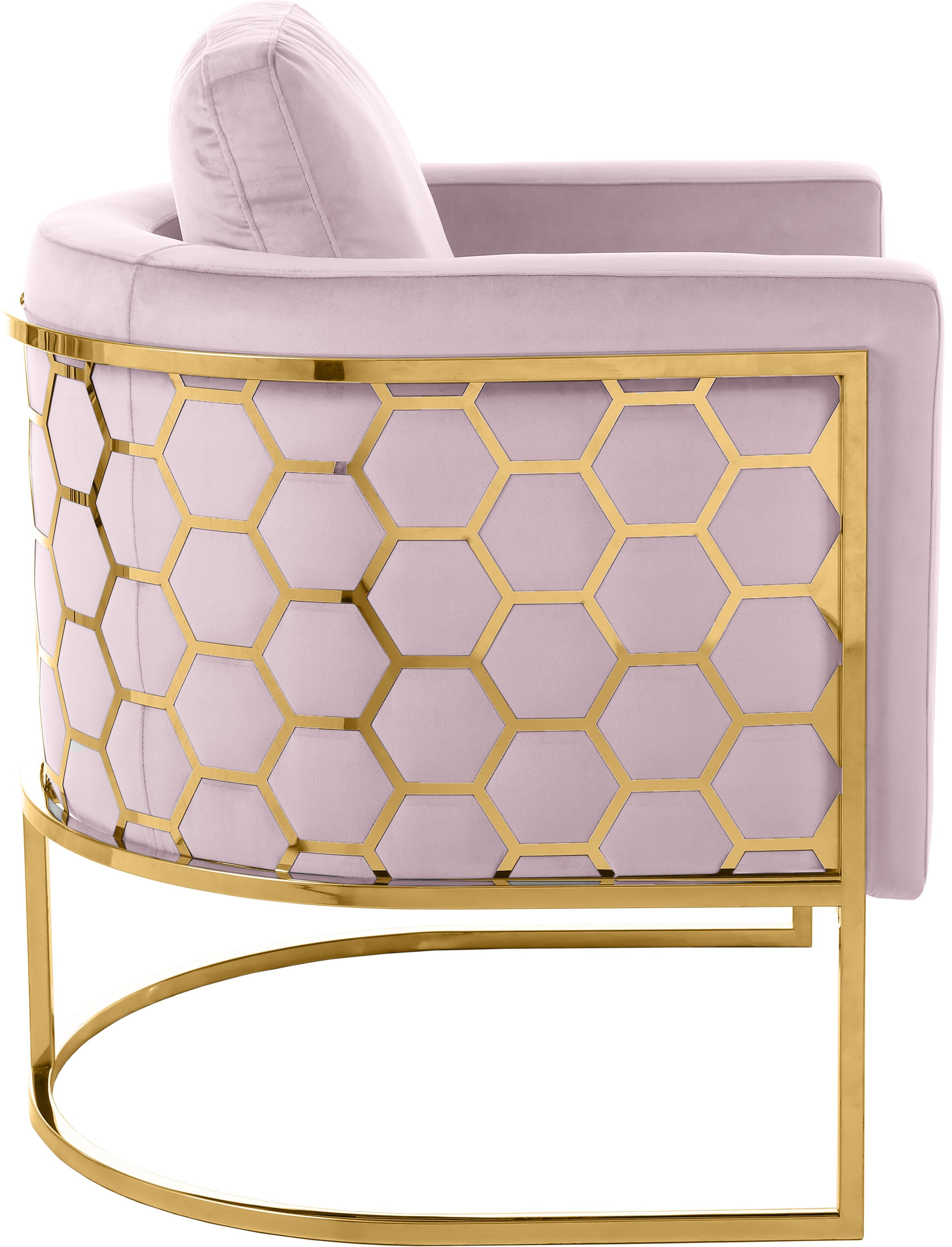 Casa Pink Velvet Chair - Luxury Home Furniture (MI)