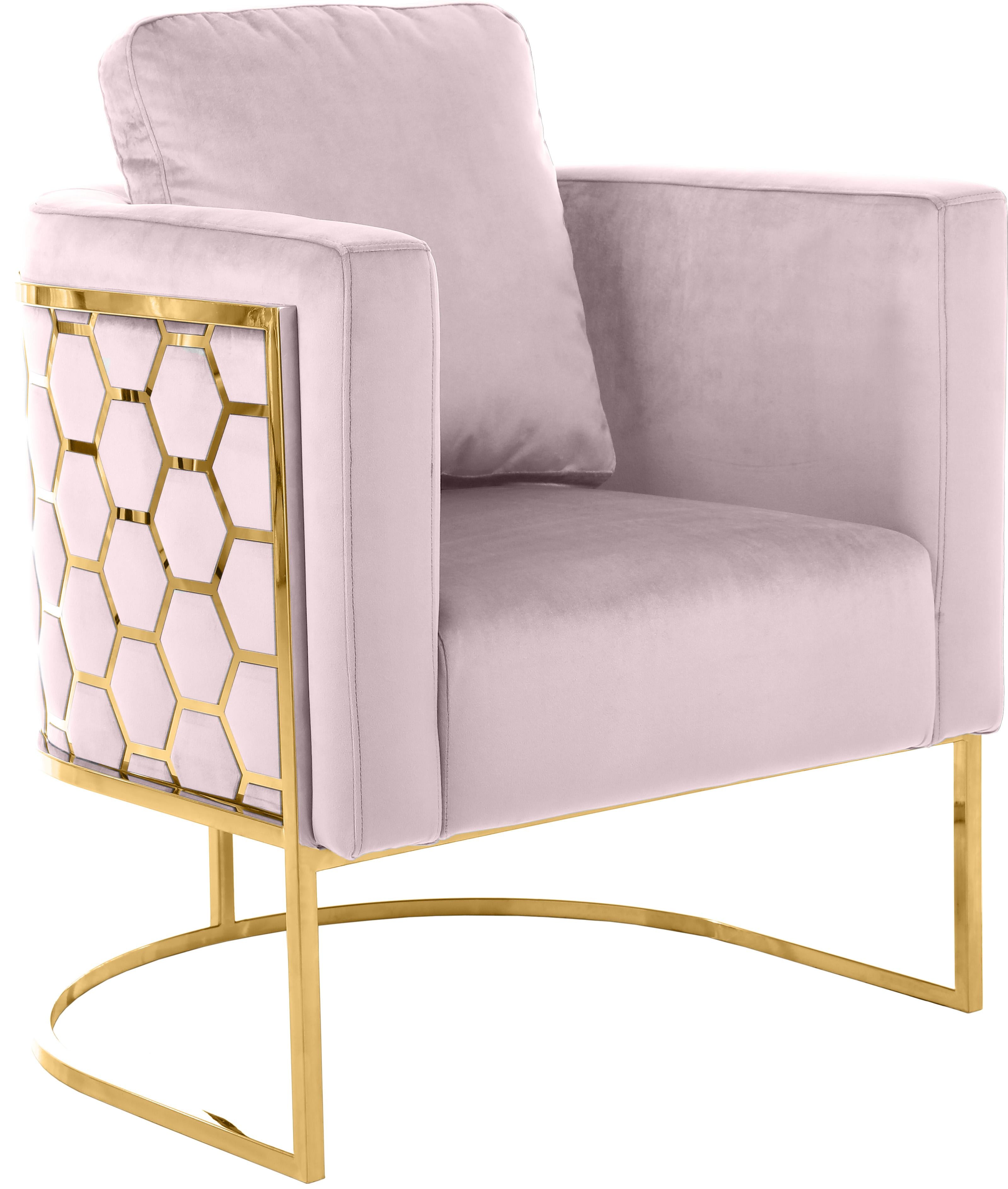 Casa Pink Velvet Chair - Luxury Home Furniture (MI)