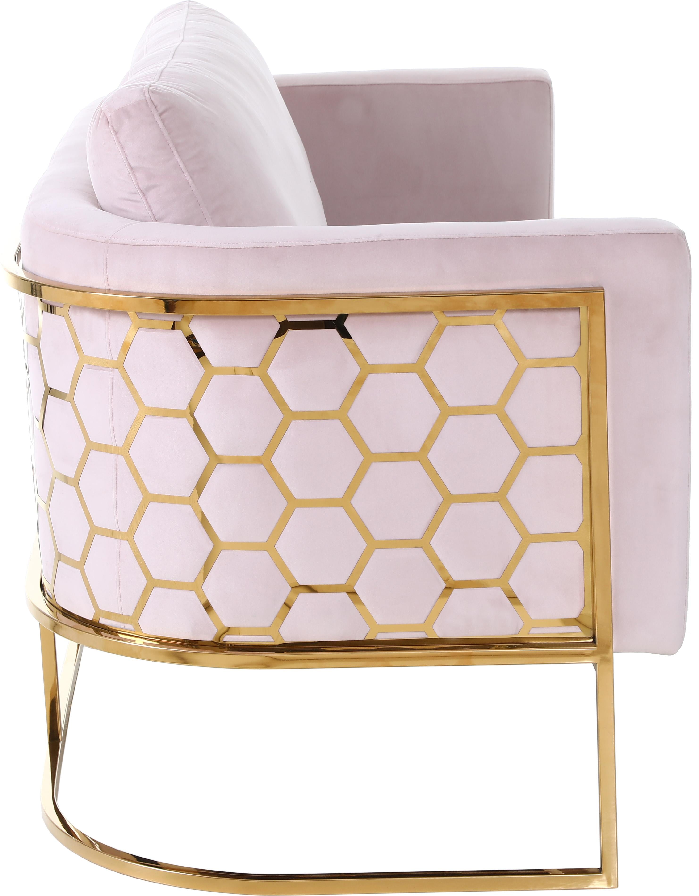 Casa Pink Velvet Sofa - Luxury Home Furniture (MI)