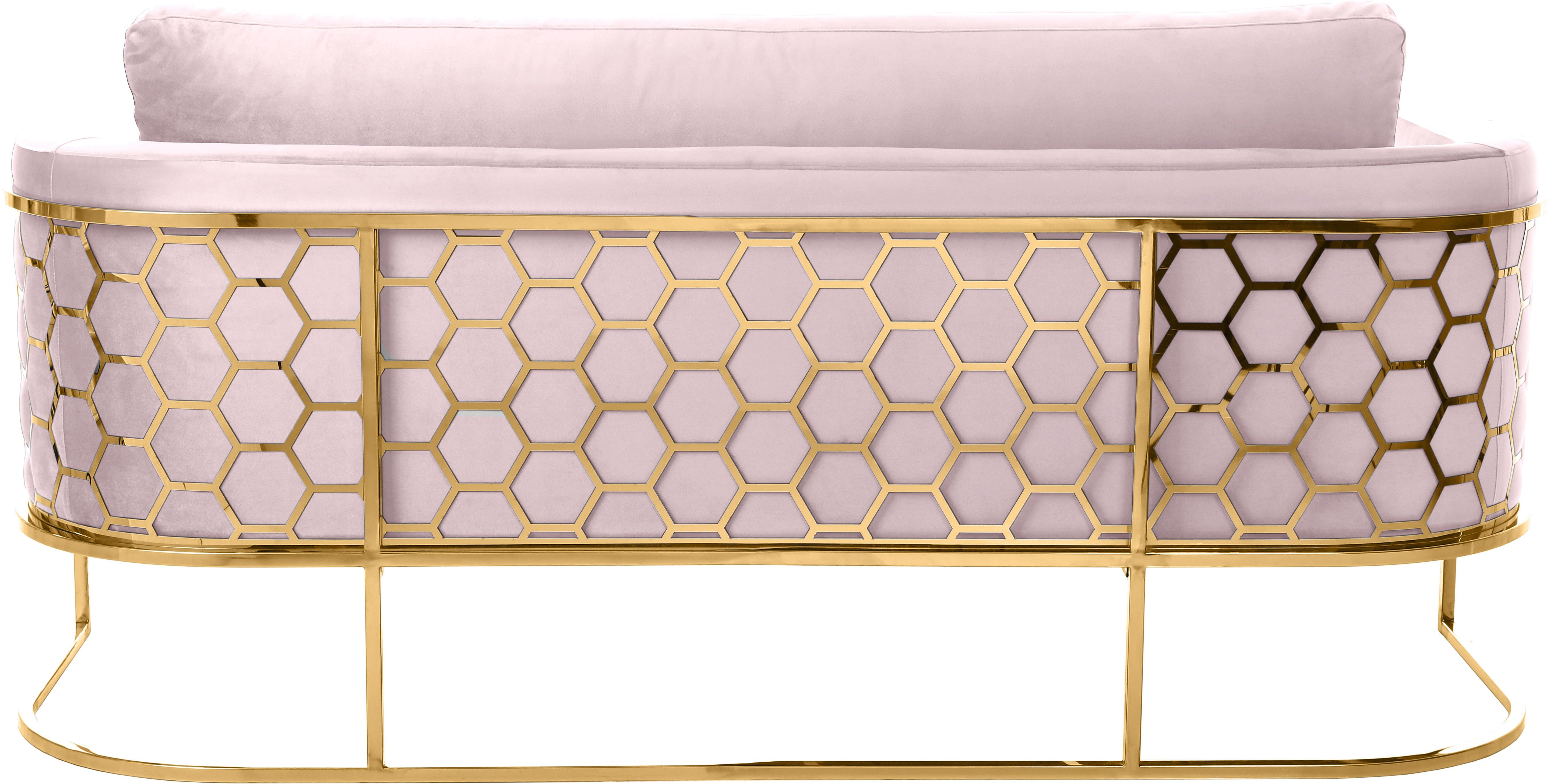 Casa Pink Velvet Sofa - Luxury Home Furniture (MI)
