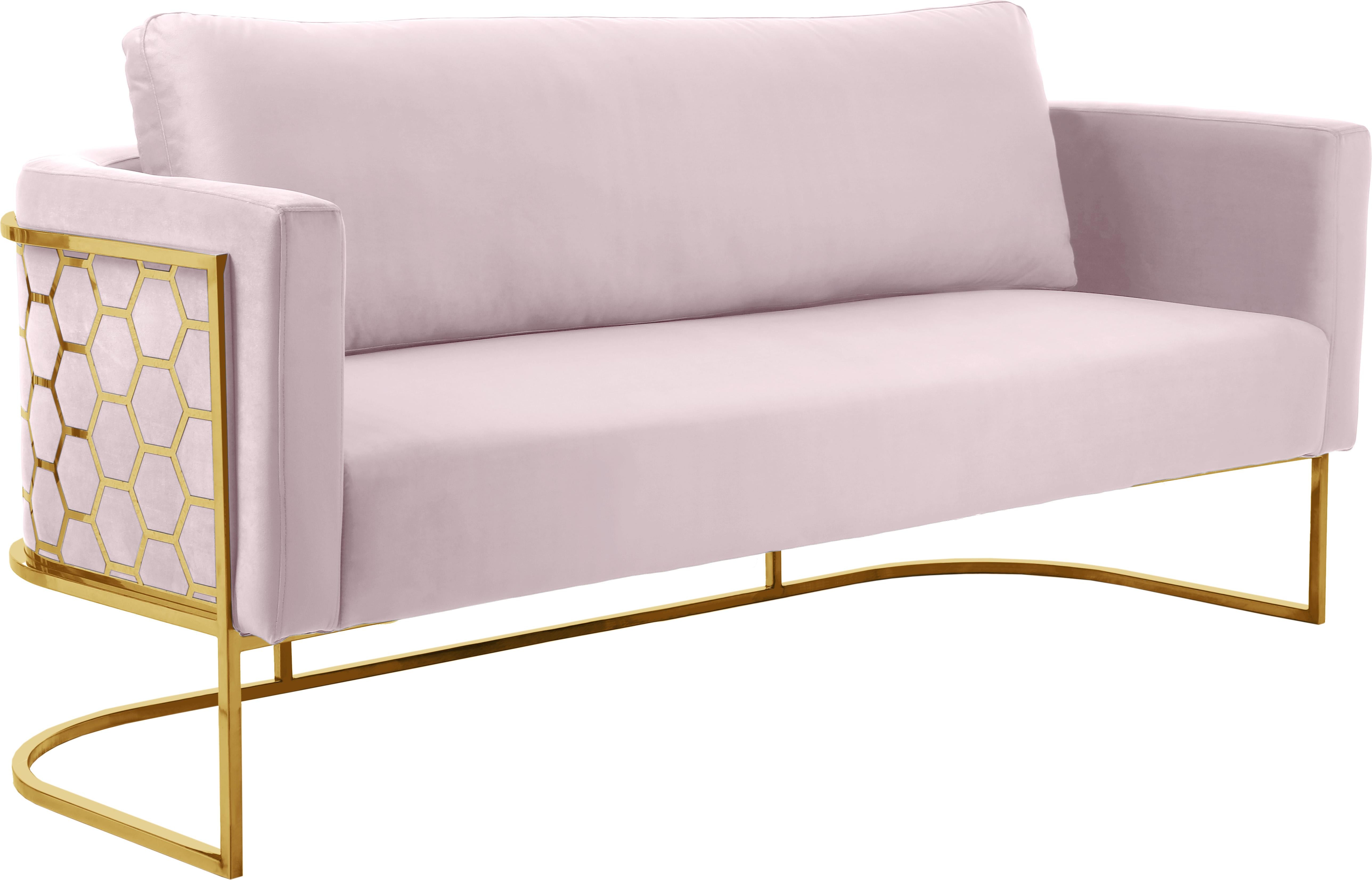 Casa Pink Velvet Sofa - Luxury Home Furniture (MI)