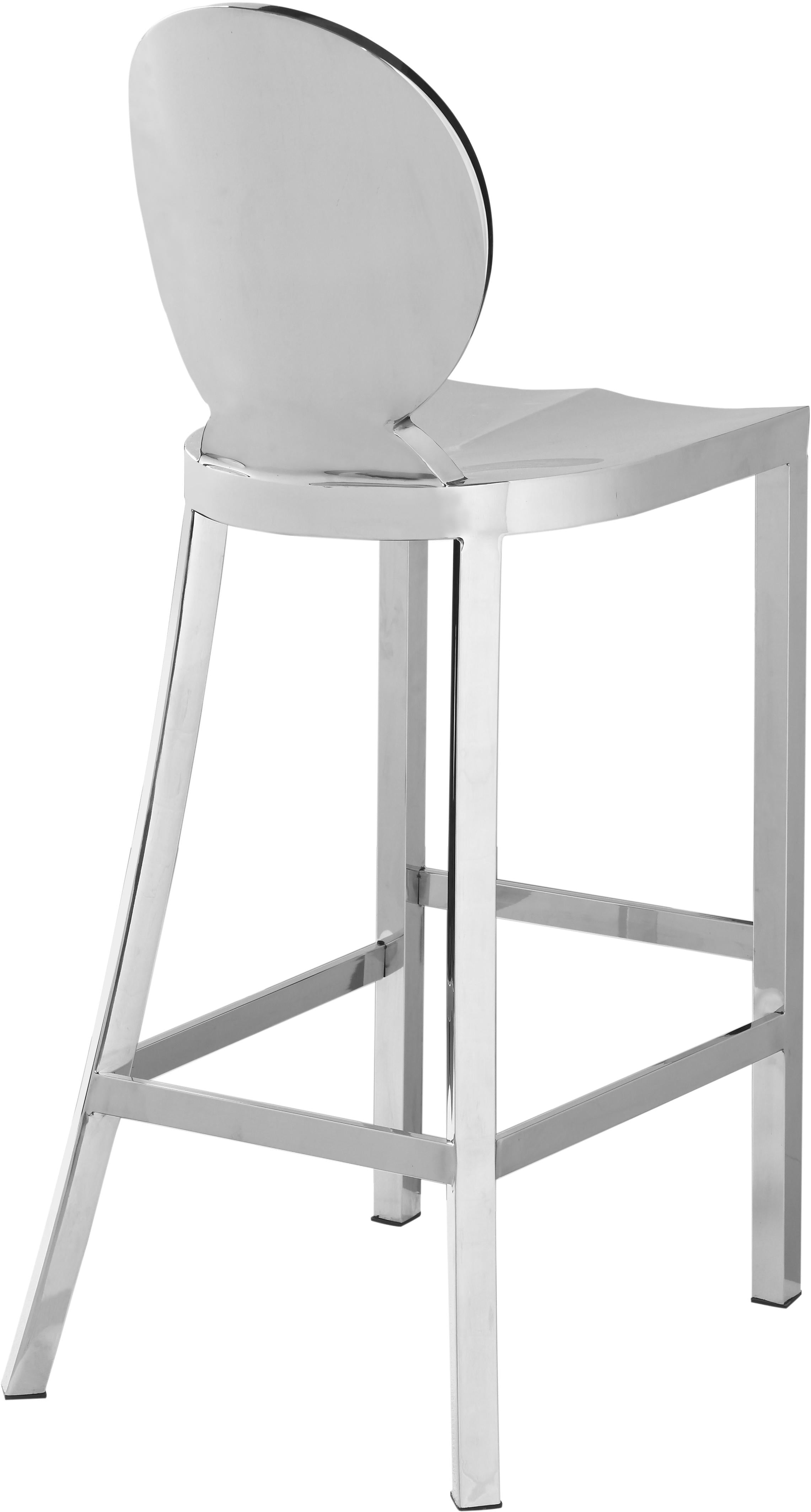 Maddox Chrome Stool - Luxury Home Furniture (MI)