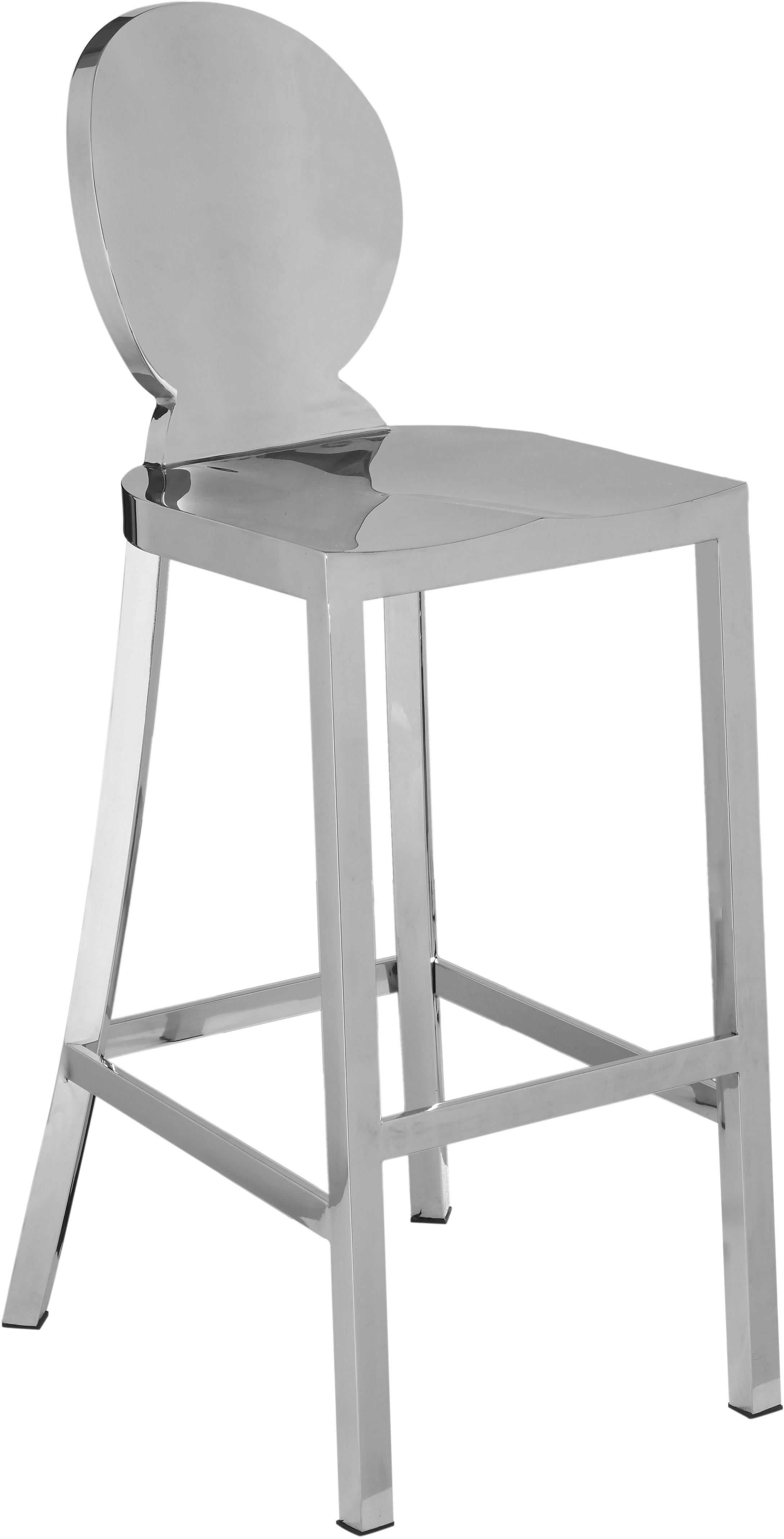 Maddox Chrome Stool - Luxury Home Furniture (MI)
