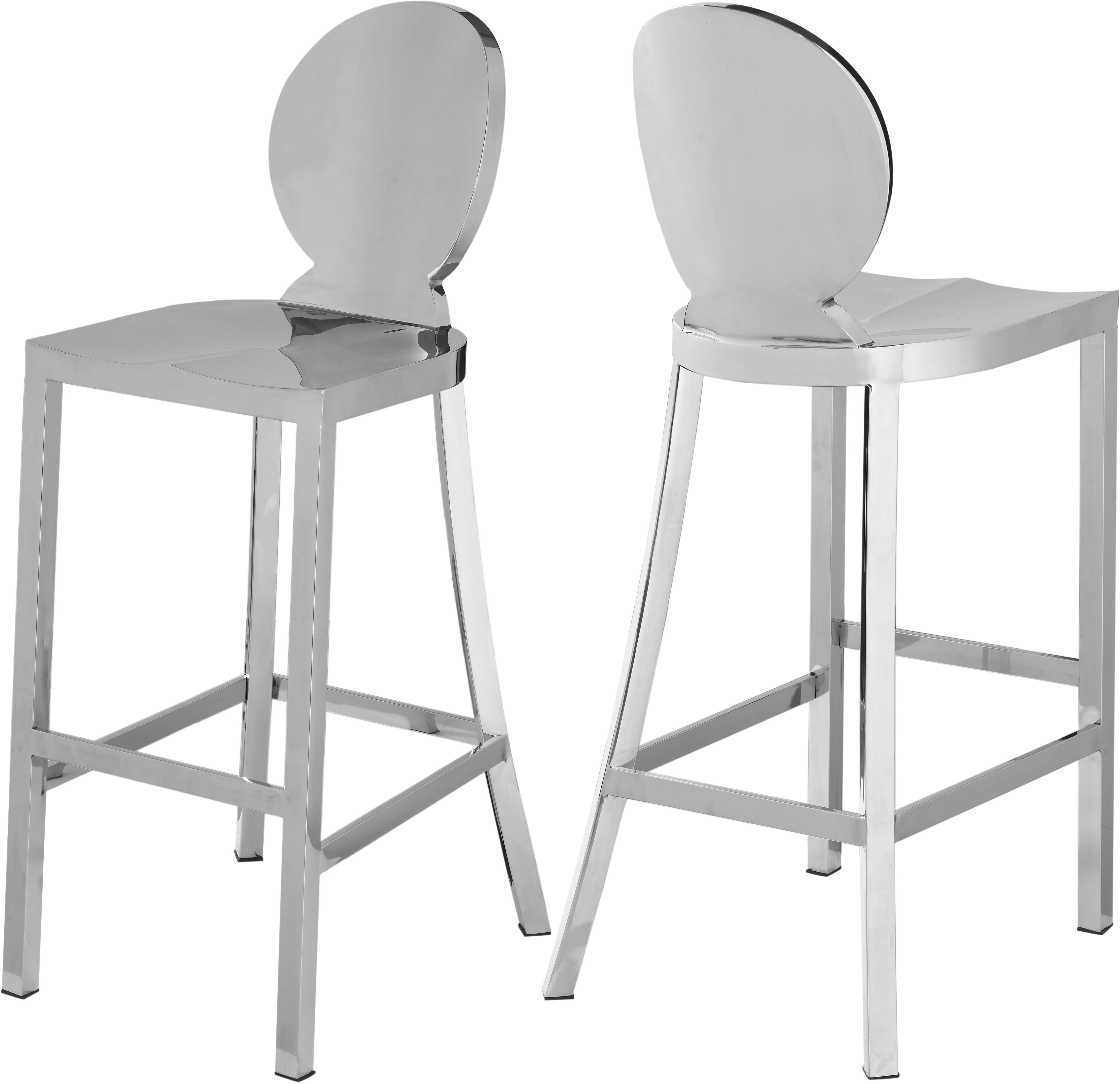 Maddox Chrome Stool - Luxury Home Furniture (MI)
