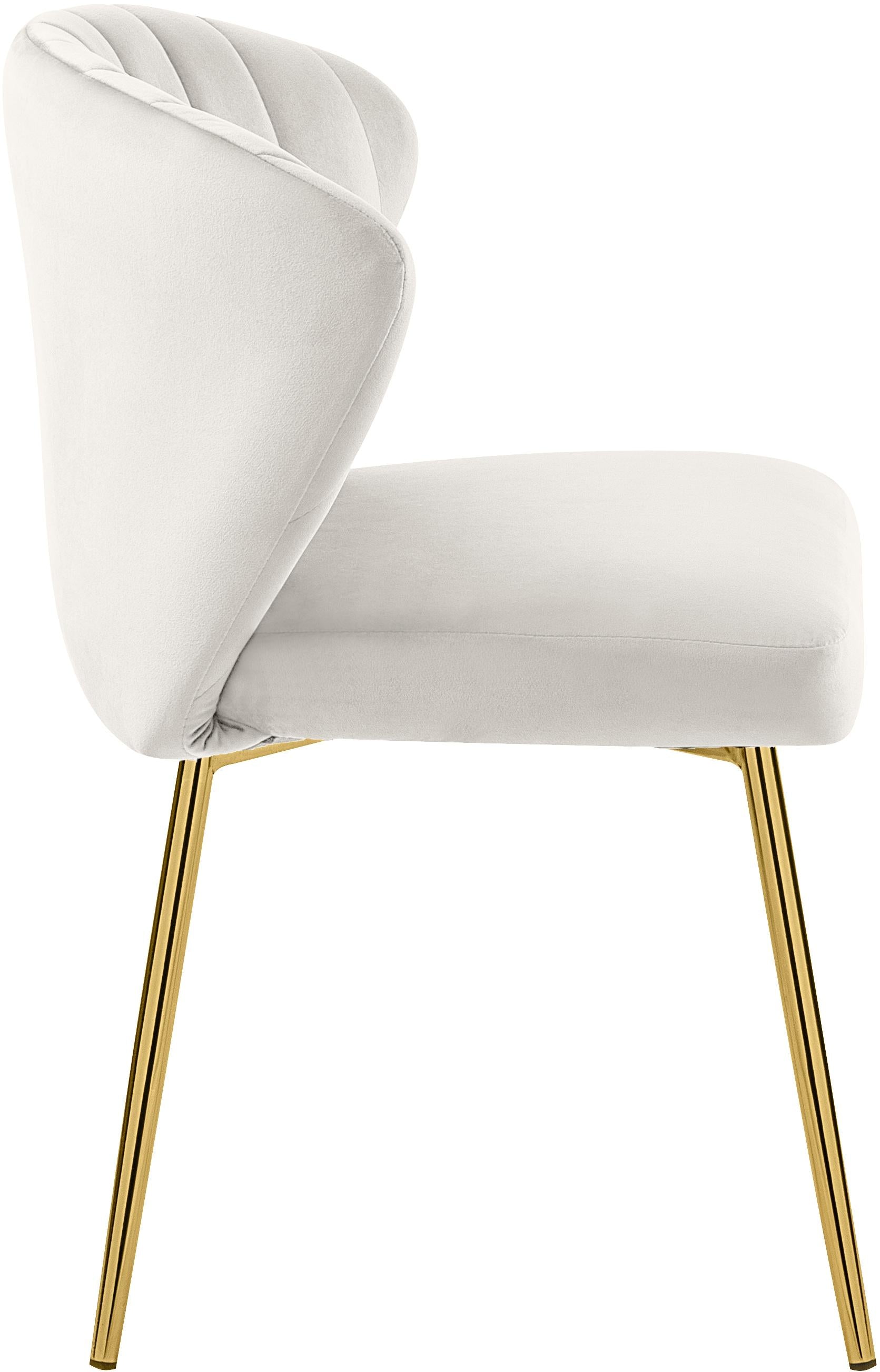 Finley Cream Velvet Dining Chair - Luxury Home Furniture (MI)