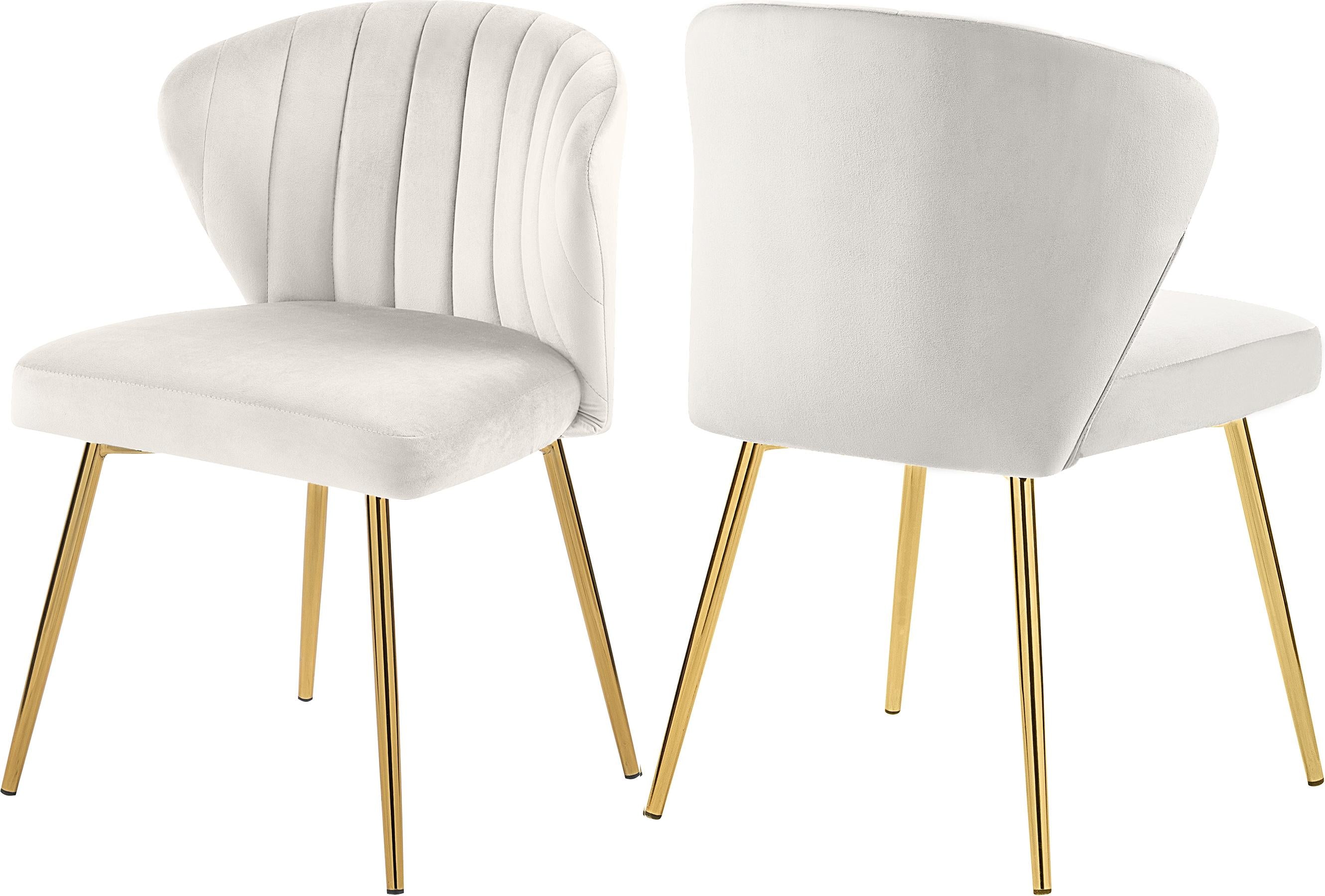 Finley Cream Velvet Dining Chair - Luxury Home Furniture (MI)
