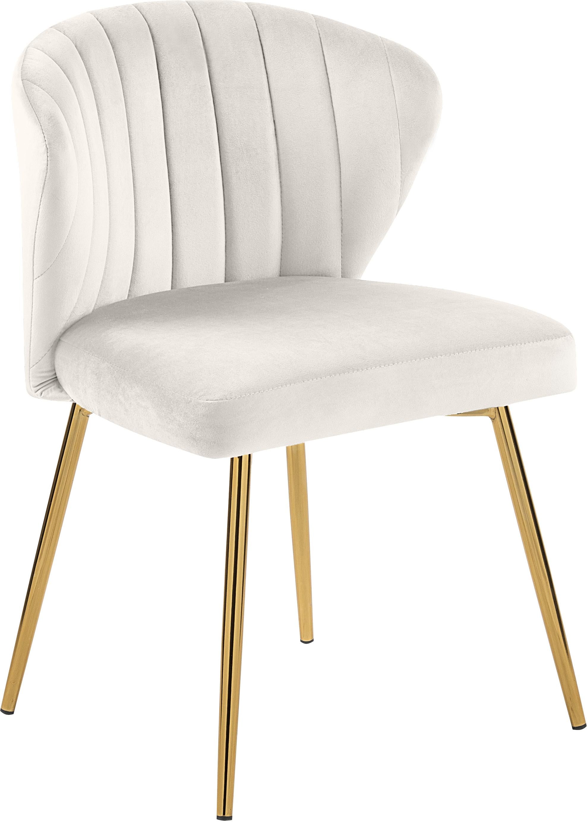 Finley Cream Velvet Dining Chair - Luxury Home Furniture (MI)