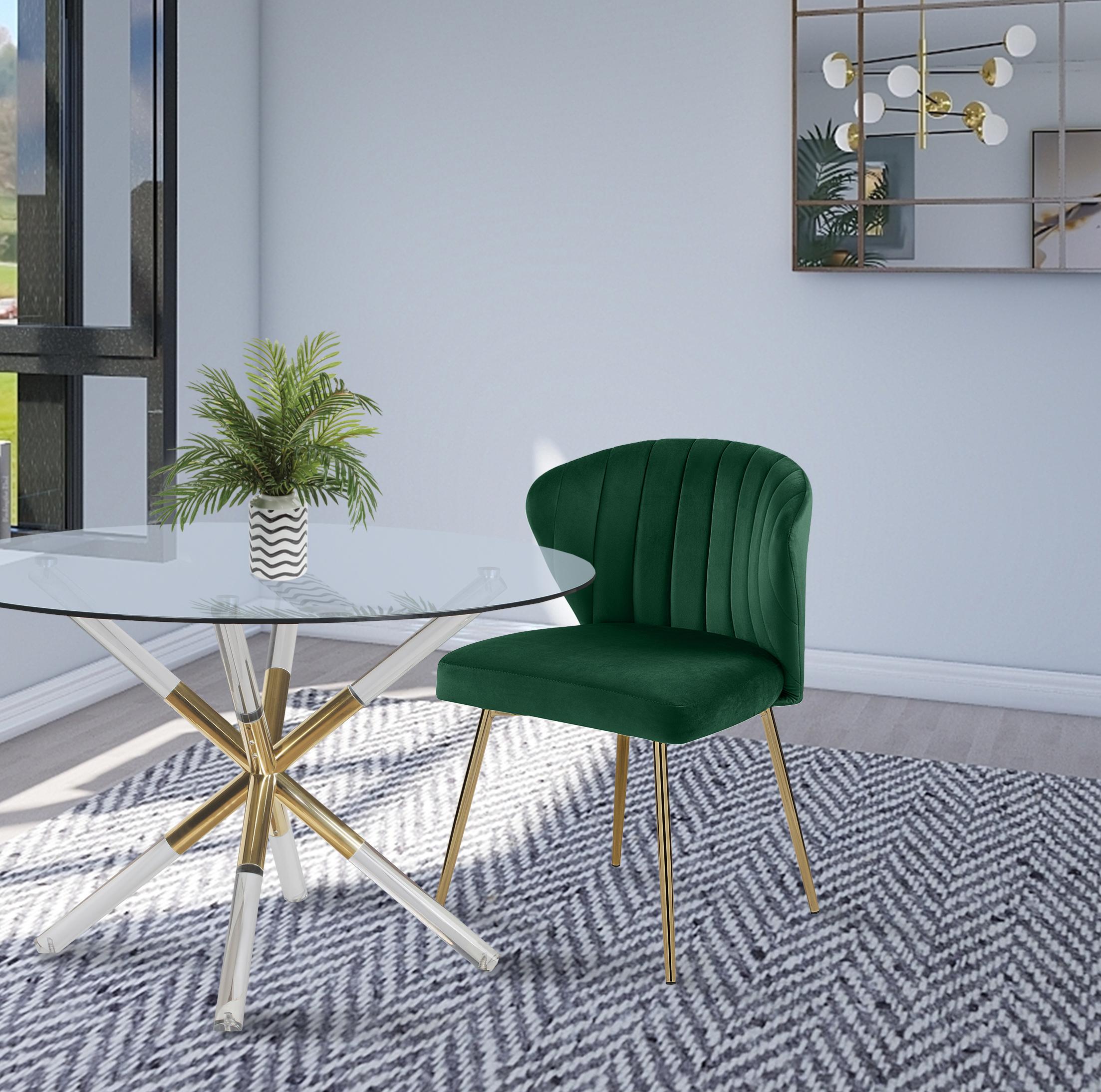 Finley Green Velvet Dining Chair - Luxury Home Furniture (MI)