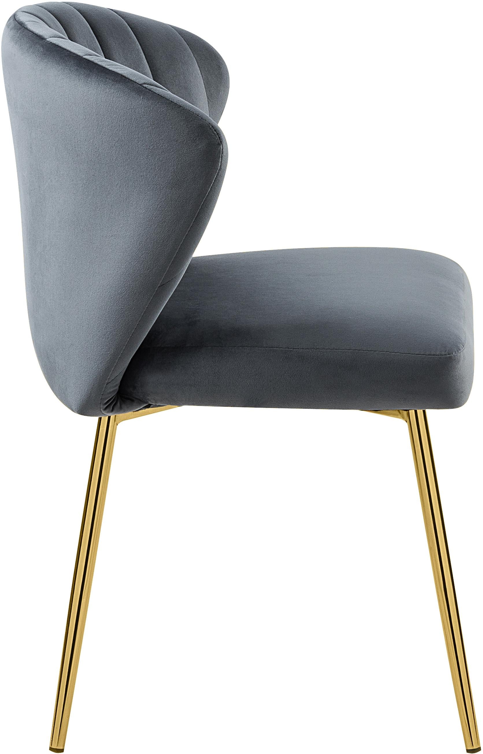 Finley Grey Velvet Dining Chair - Luxury Home Furniture (MI)
