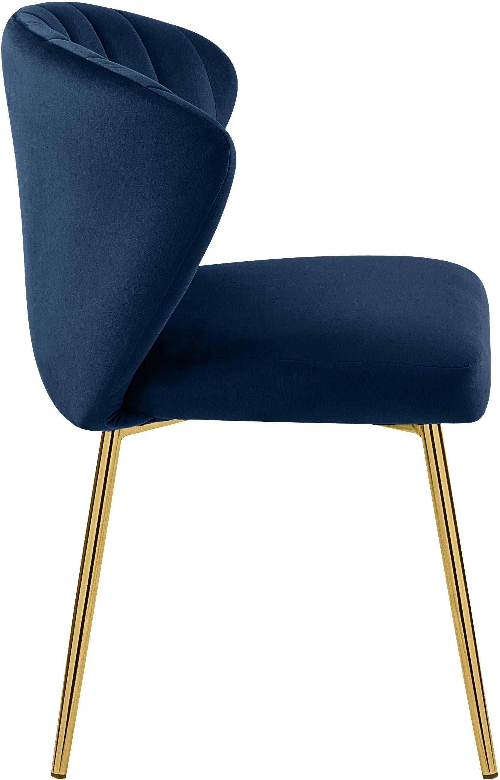 Finley Navy Velvet Dining Chair - Luxury Home Furniture (MI)