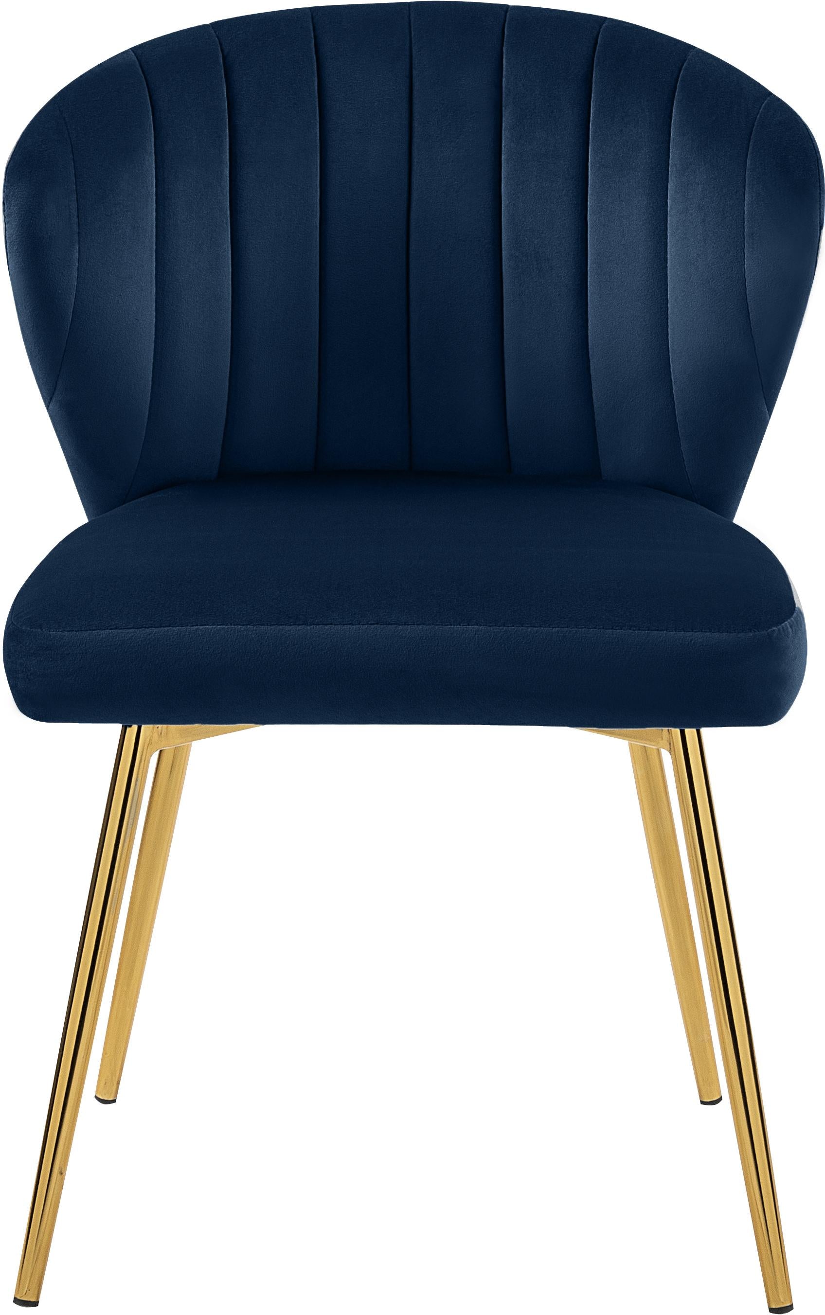 Finley Navy Velvet Dining Chair - Luxury Home Furniture (MI)