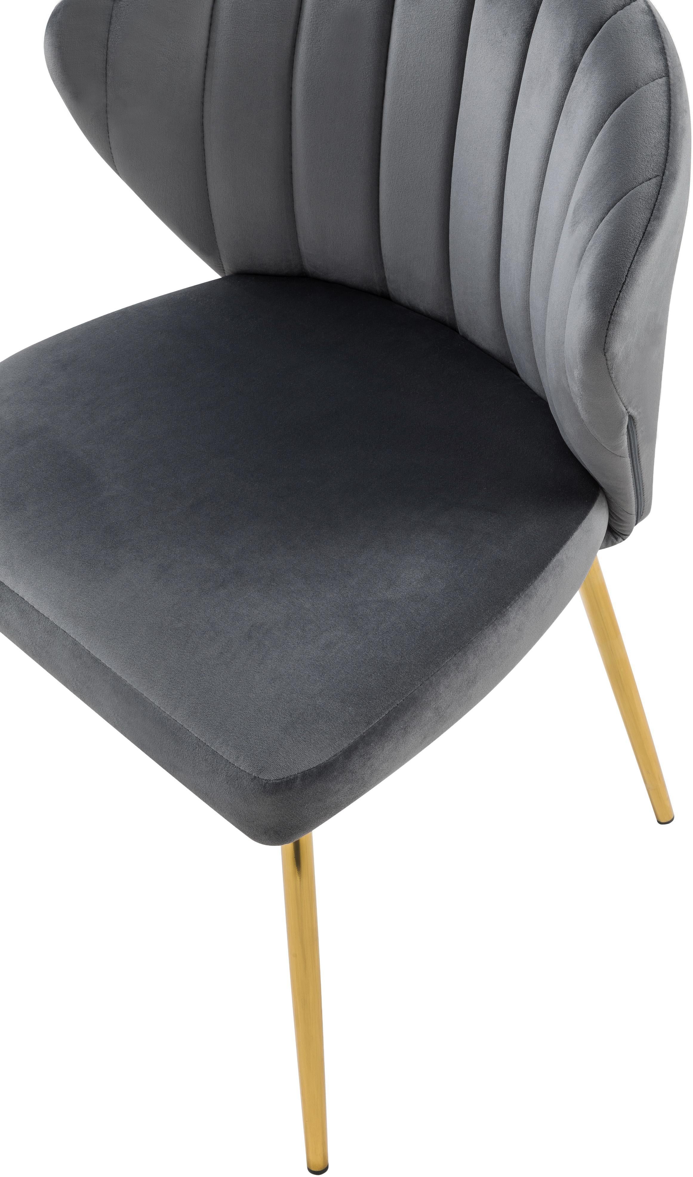 Finley Grey Velvet Dining Chair - Luxury Home Furniture (MI)