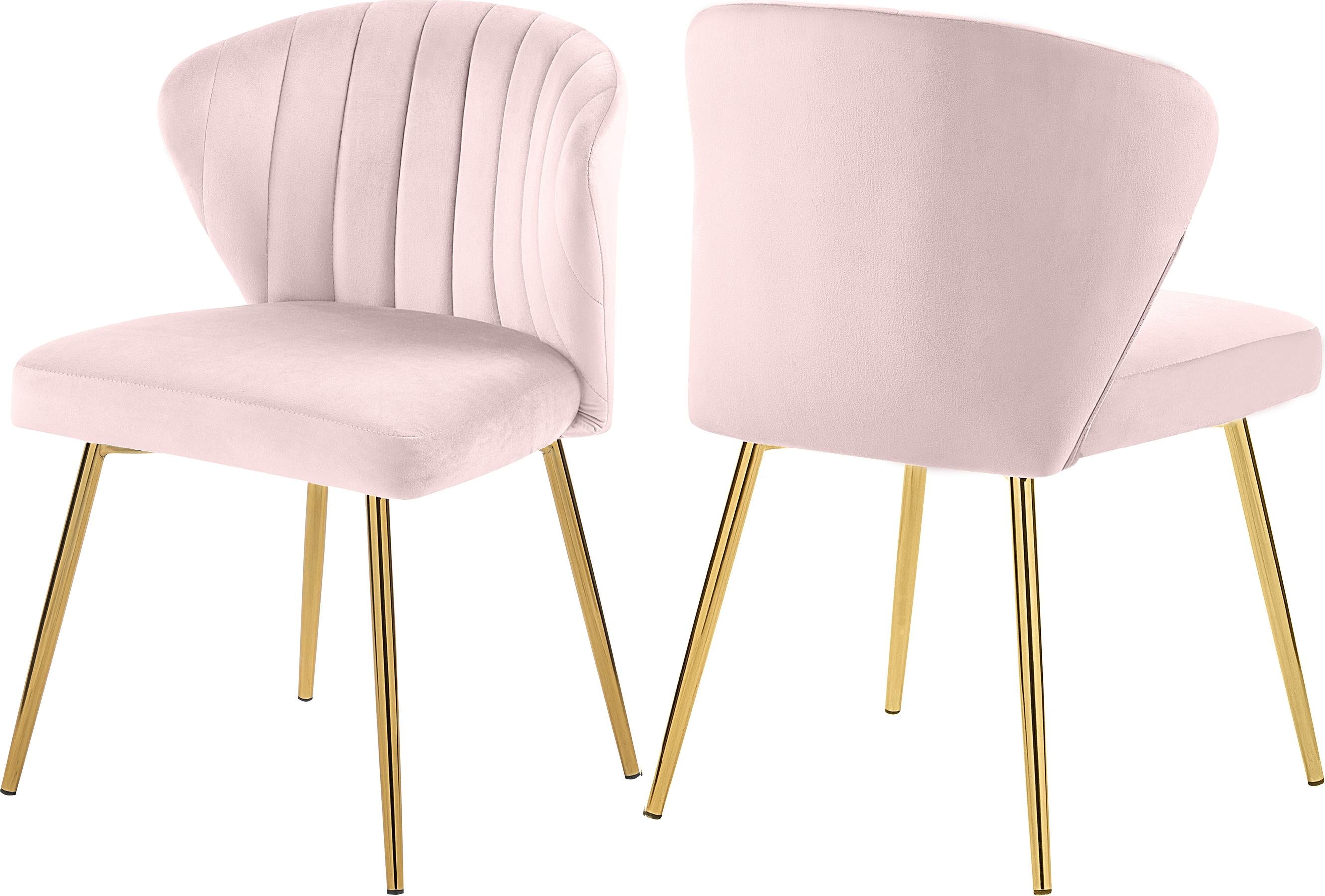 Finley Pink Velvet Dining Chair - Luxury Home Furniture (MI)